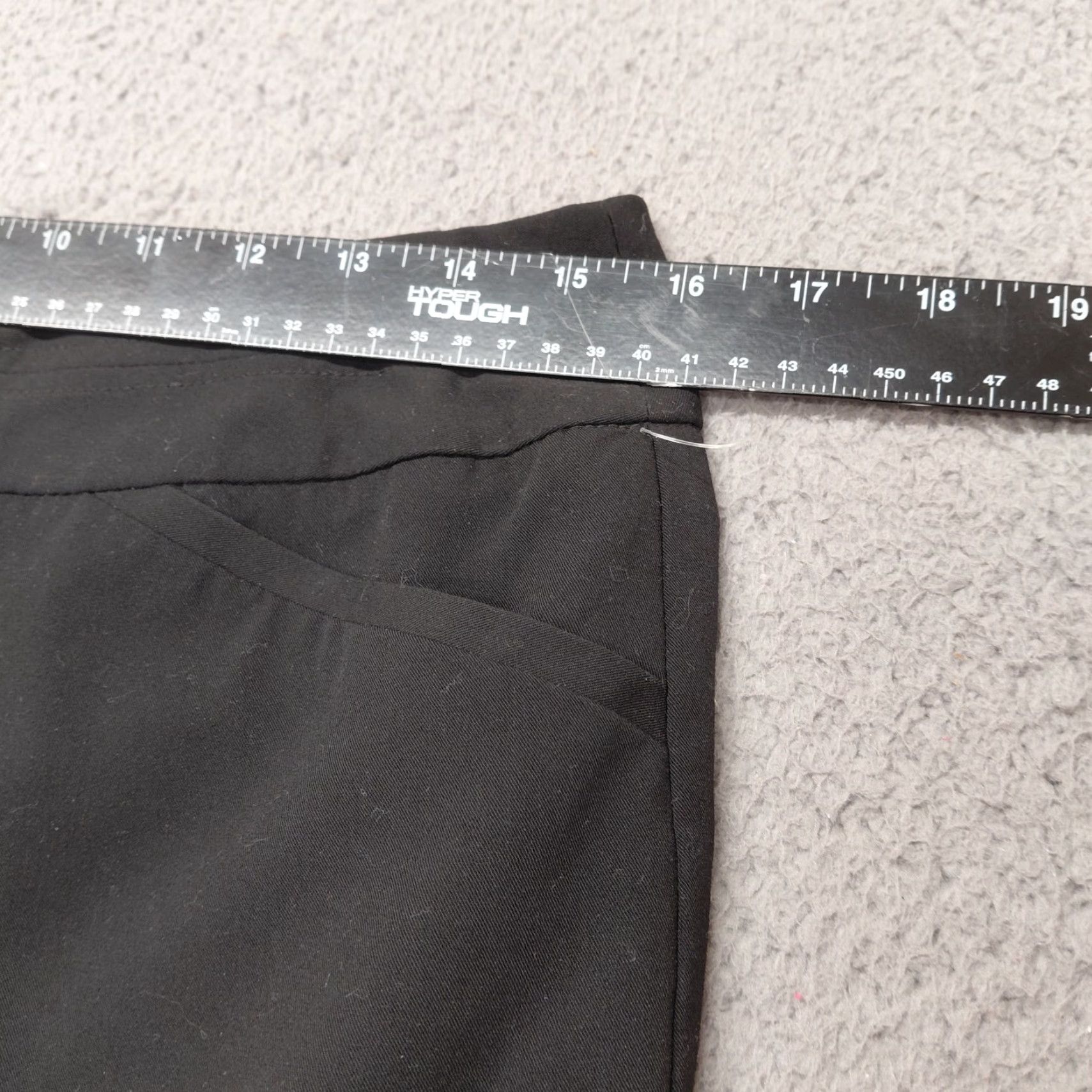 Worthington Worthington Petite Skirt Women 8P Black Pencil Pockets Zipper Preppy Cute Midi Skirt Womens Size 30" / US 8 / IT 44 - 6 Thumbnail