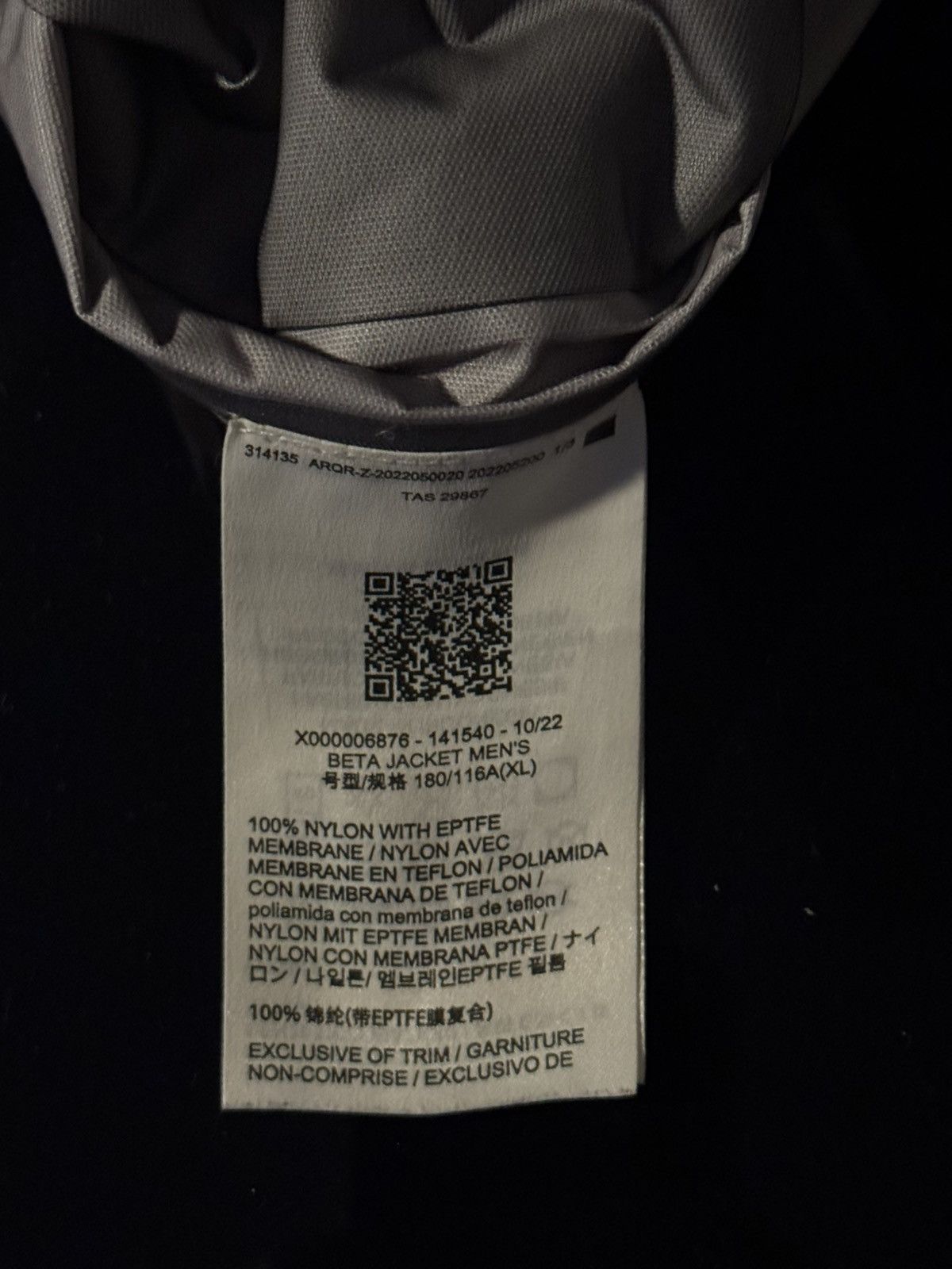 Arc'teryx Arcteryx beta jacket black Size US XL / EU 56 / 4 - 7 Thumbnail