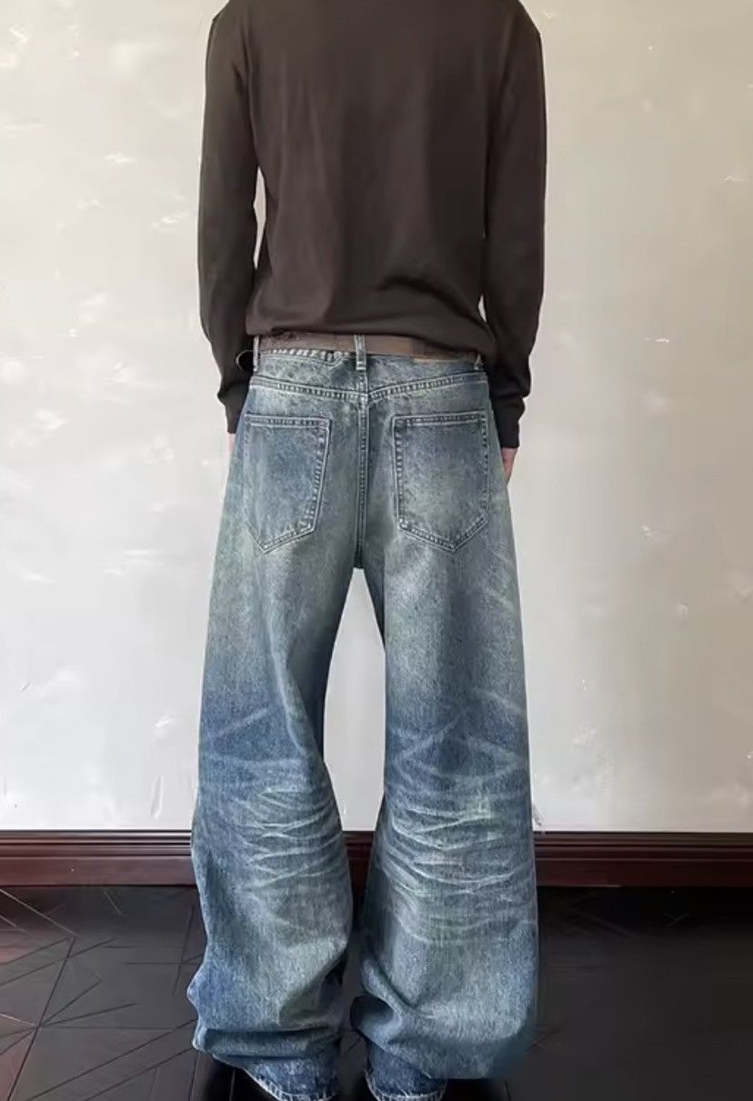 Jean Kamachi x Koike Blue Flare Jeans, Wide Leg Jeans Size US 27 - 3 Thumbnail