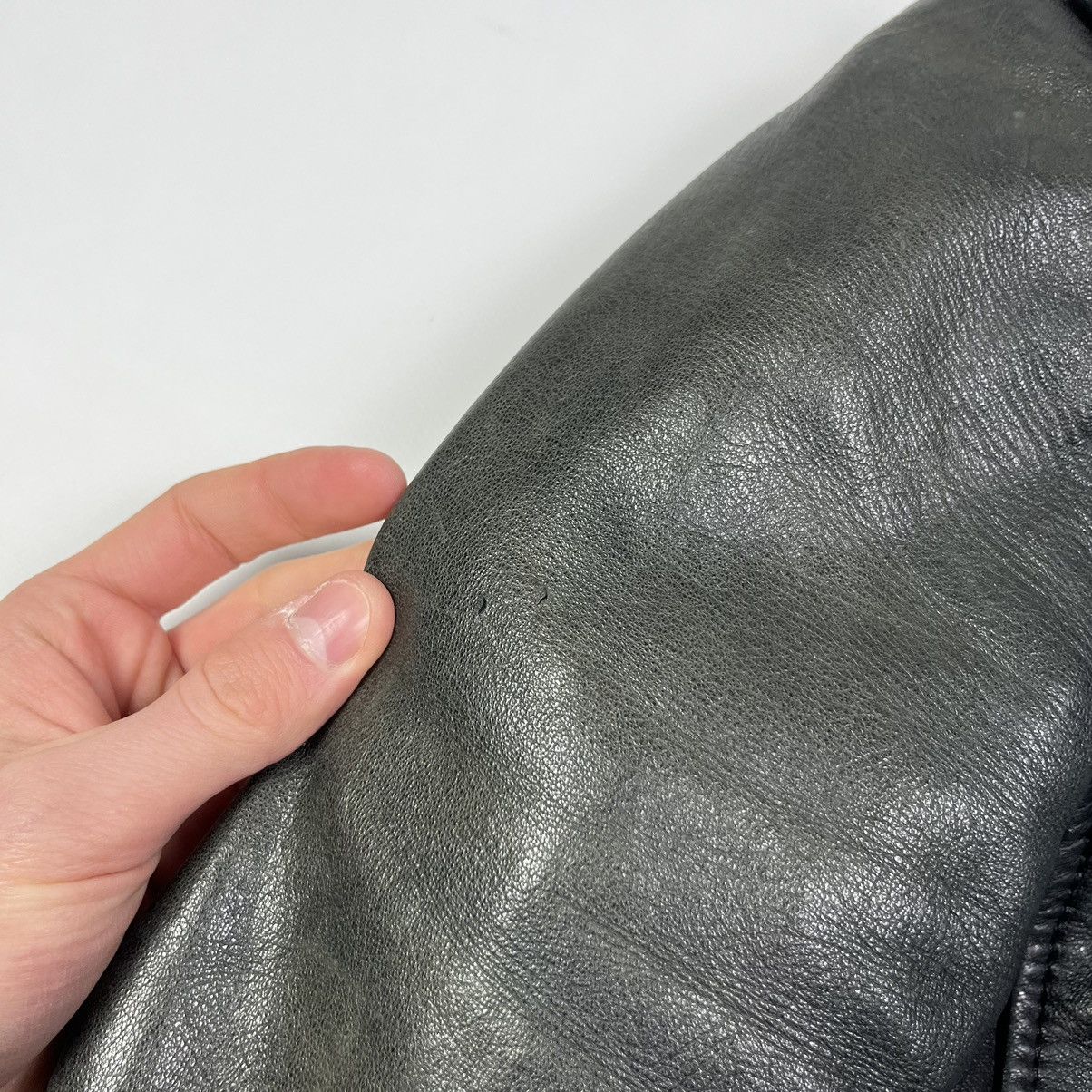 Balenciaga Balenciaga Vintage Leather Moto Jacket Luxury Black Size XS / US 0-2 / IT 36-38 - 7 Thumbnail