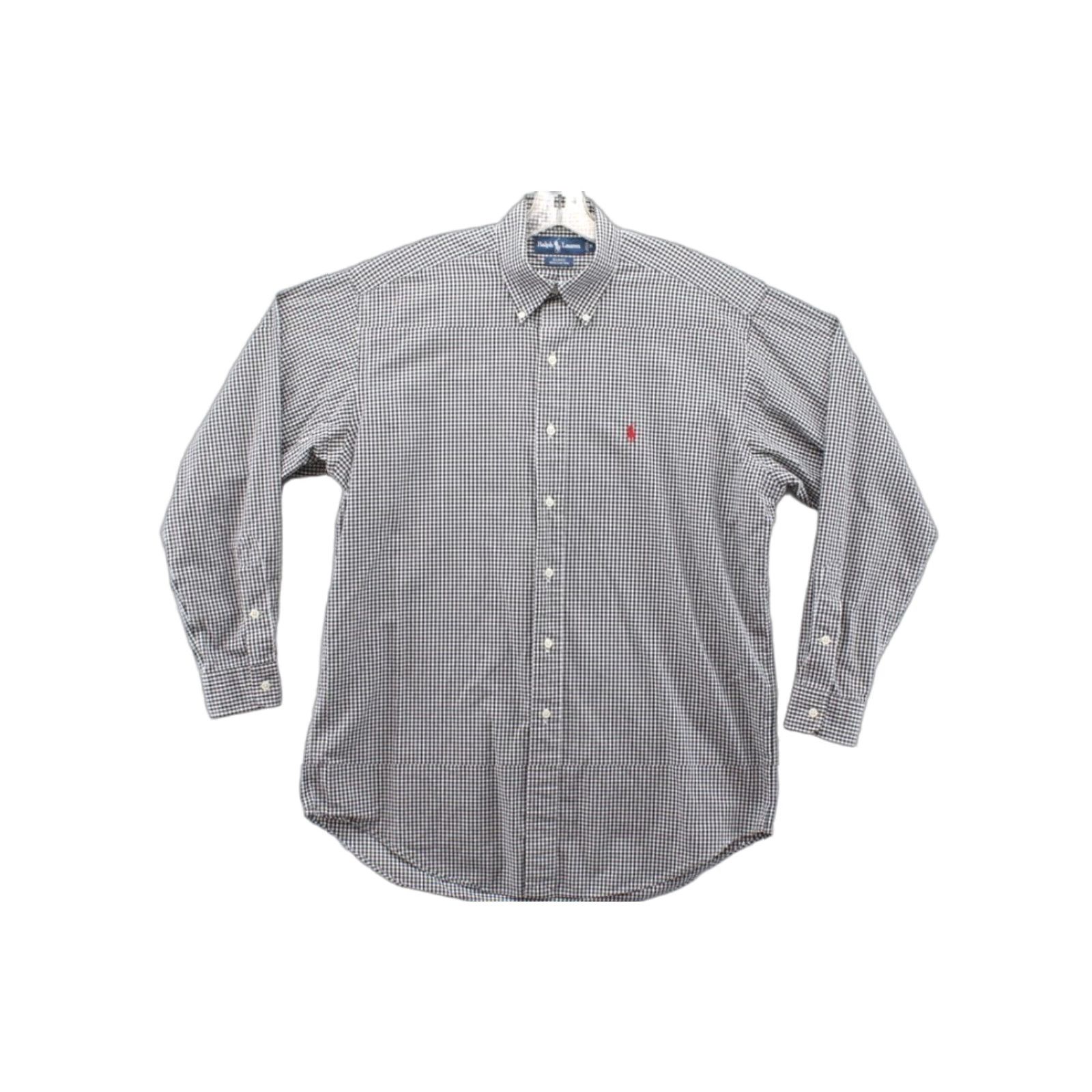 Ralph Lauren VINTAGE Ralph Lauren Blake Shirt Men's Medium Black Gingham Plaid Pony Preppy Size US M / EU 48-50 / 2 - 1 Thumbnail