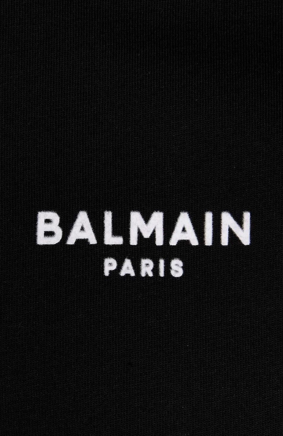 Balmain Balmain Flocked T shirt Black Size US XXL / EU 58 / 5 - 4 Thumbnail