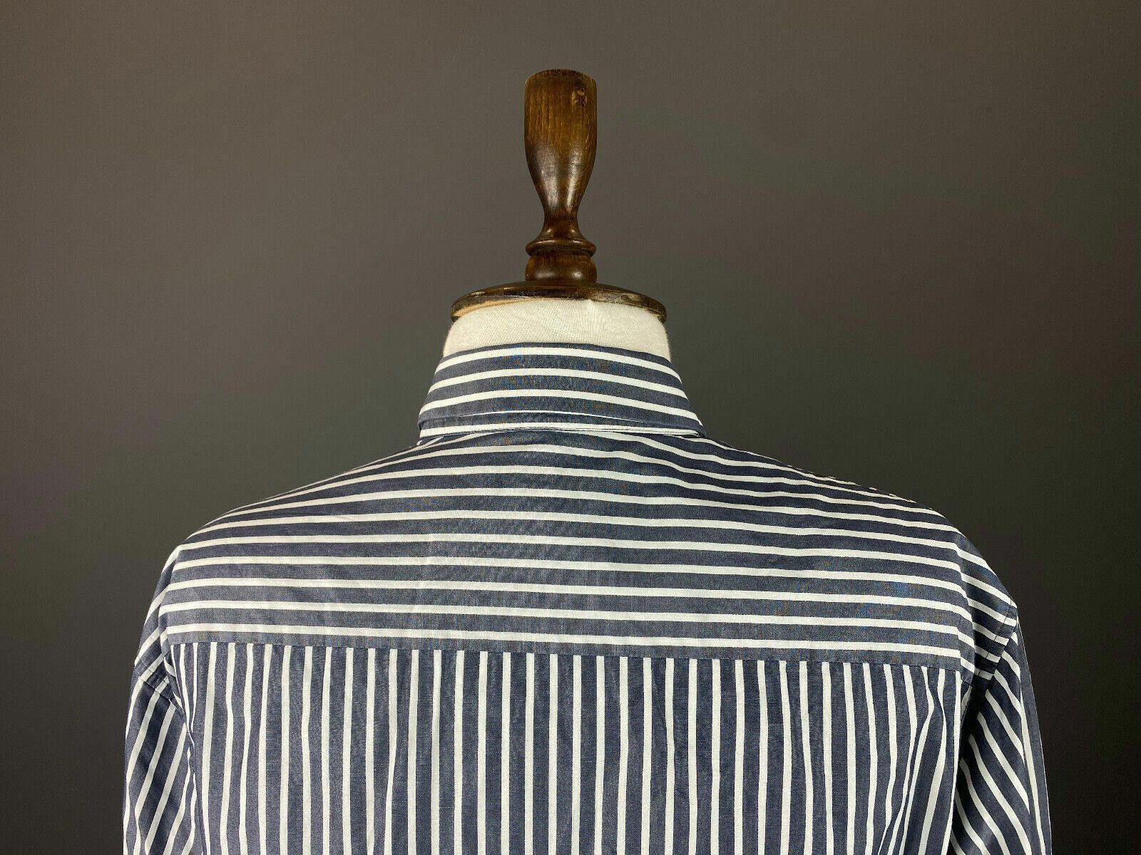 Cos Men Cos Stripe Cotton Long Sleeve Button Down Shirt Size 41 Size 38R - 6 Thumbnail