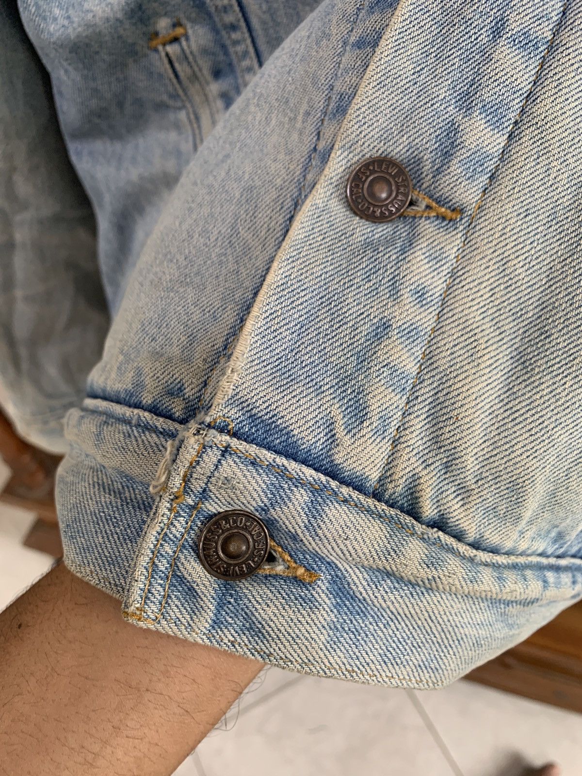 Levi's 90's Levis Type 3 Blanket Custom Maxcian Baja Trucker Jacket Size US L / EU 52-54 / 3 - 7 Thumbnail