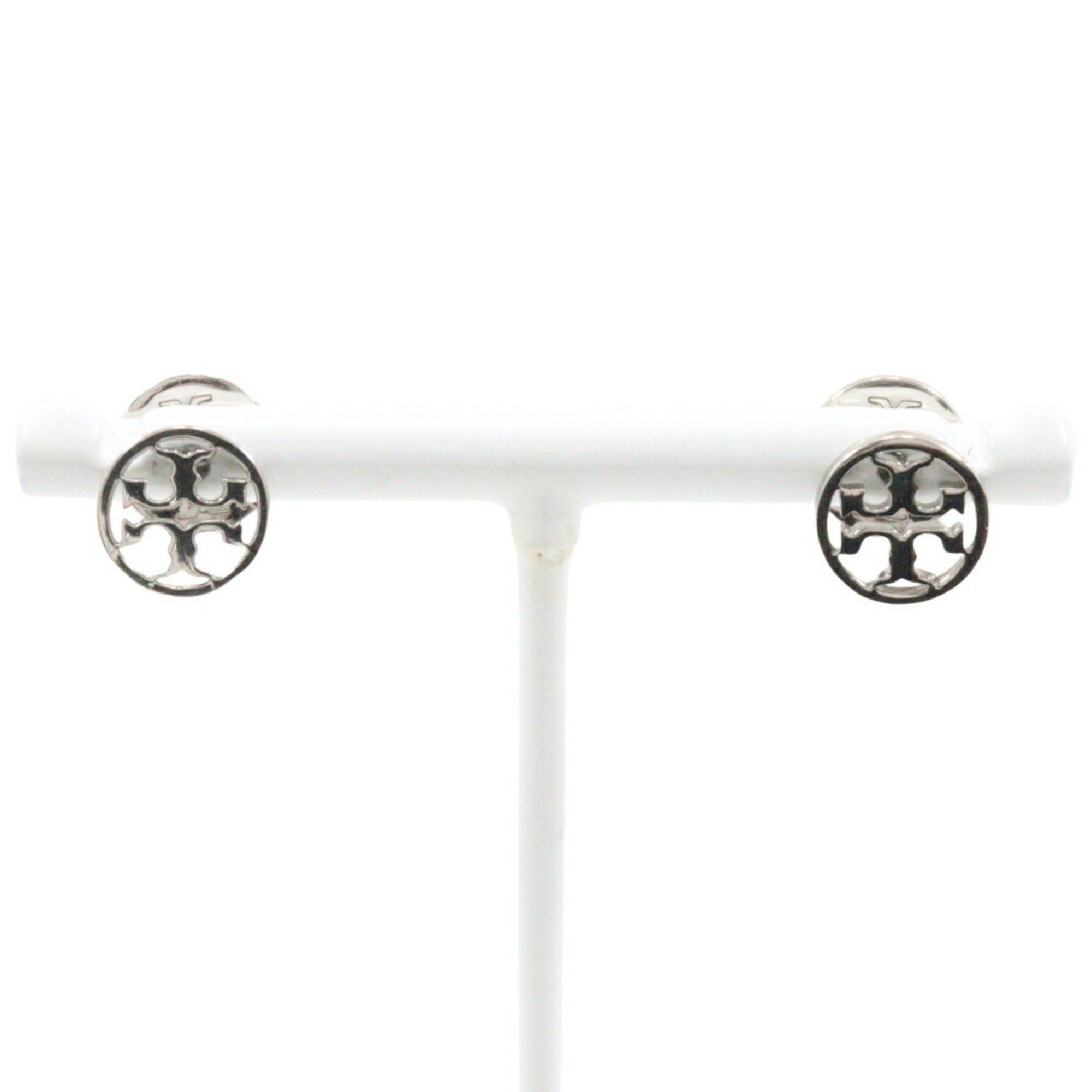 Tory Burch Tory Burch Earrings, Silver, Approx. 4.3g, Logo, Women's Size ONE SIZE - 1 Thumbnail
