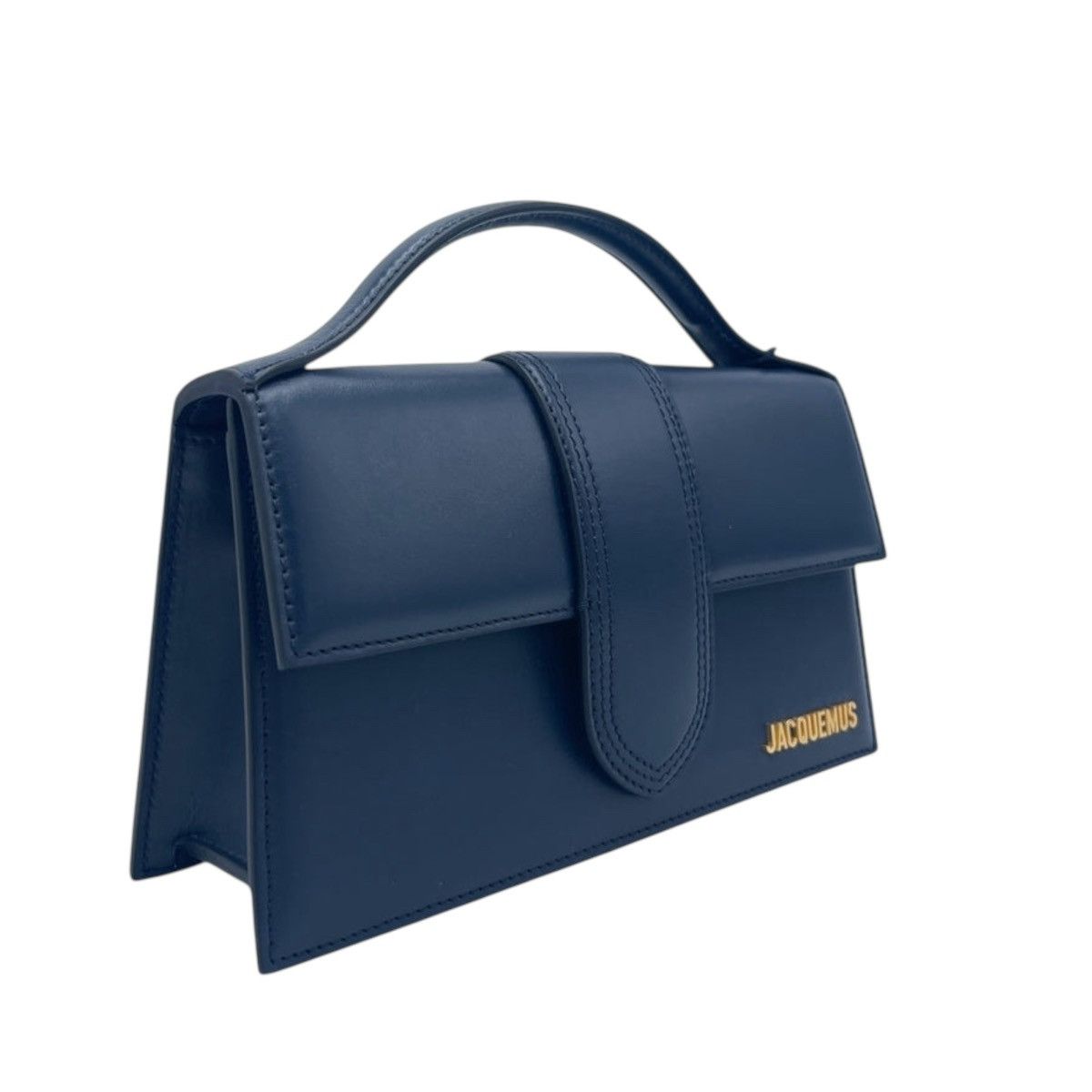 Jacquemus Jacquemus Le Grand Bambino bag in Dark Navy leather Size ONE SIZE - 2 Thumbnail
