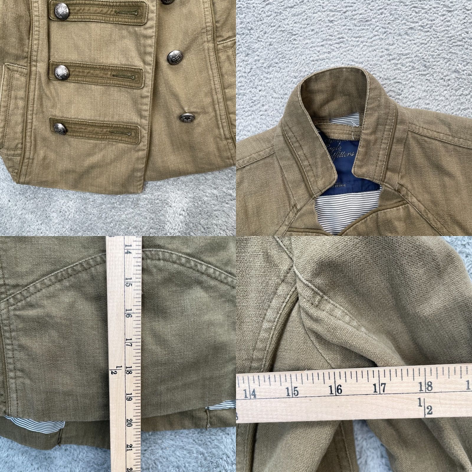 American Eagle Outfitters VINTAGE American Eagle Outfitters Jacket Womens Small Green Military Coat Argentina Army Shirt? Size S / US 4 / IT 40 - 8 Thumbnail
