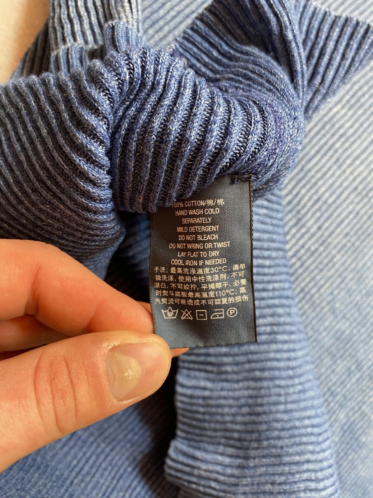 Polo Ralph Lauren Vintage Blue Polo Ralph Lauren Mens Sweater Size XL Size US XL / EU 56 / 4 - 13 Thumbnail