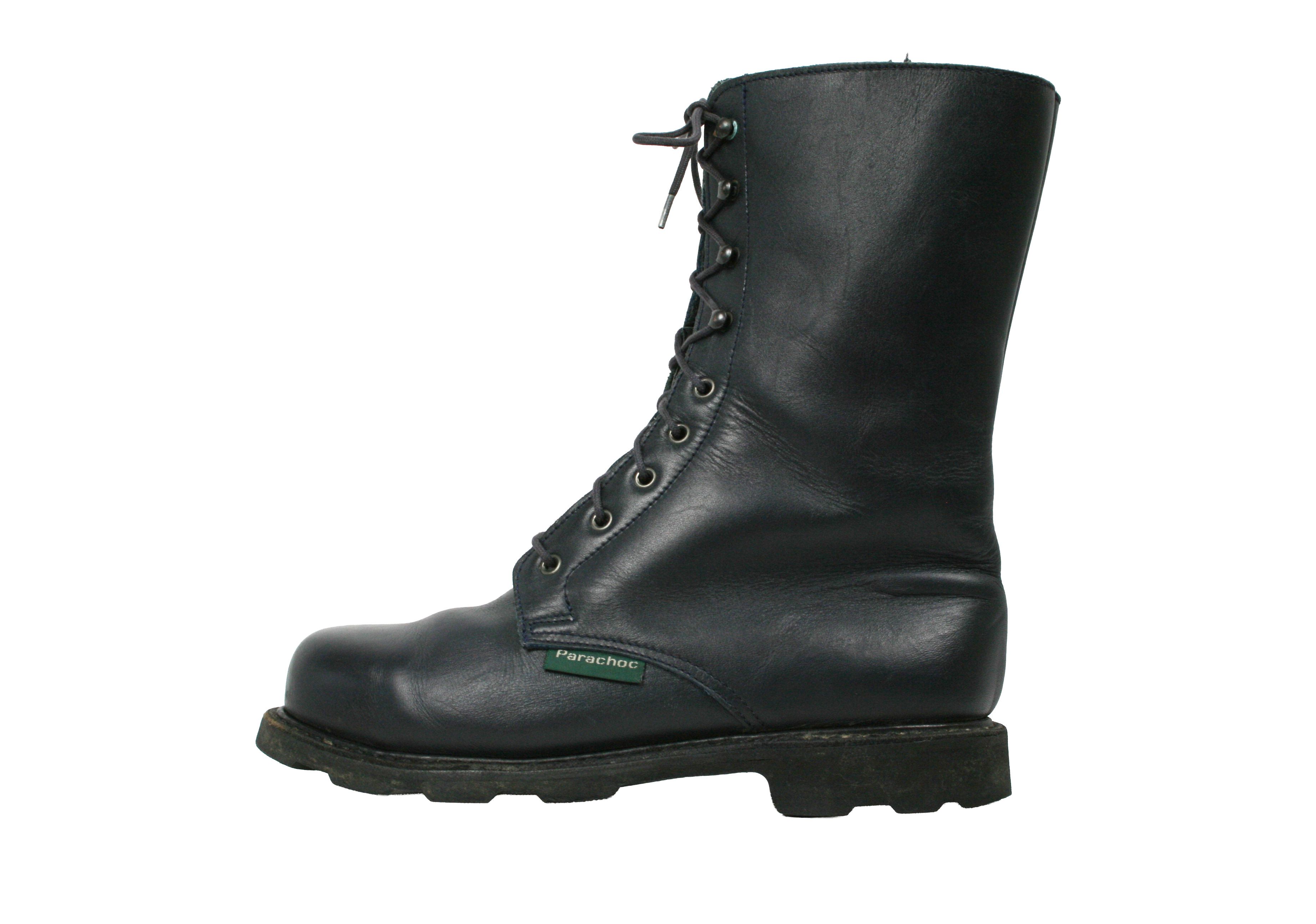Paraboot Parachoc 90S Leather Lined Biker Work Boots Vintage France Size US 8 / IT 38 - 1 Thumbnail