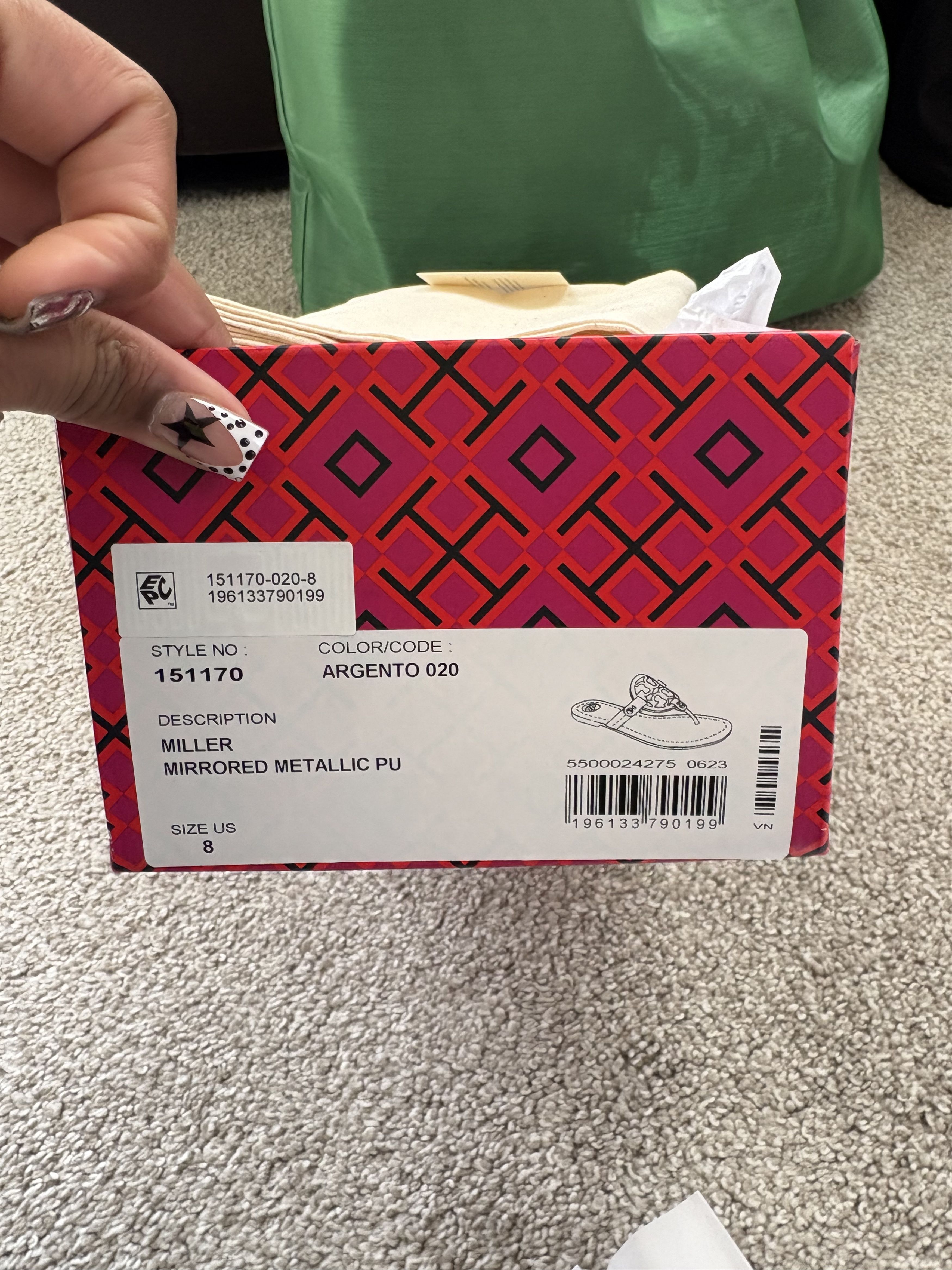 Tory Burch Silver Tory Burch Slides Size US 8 / IT 38 - 8 Thumbnail