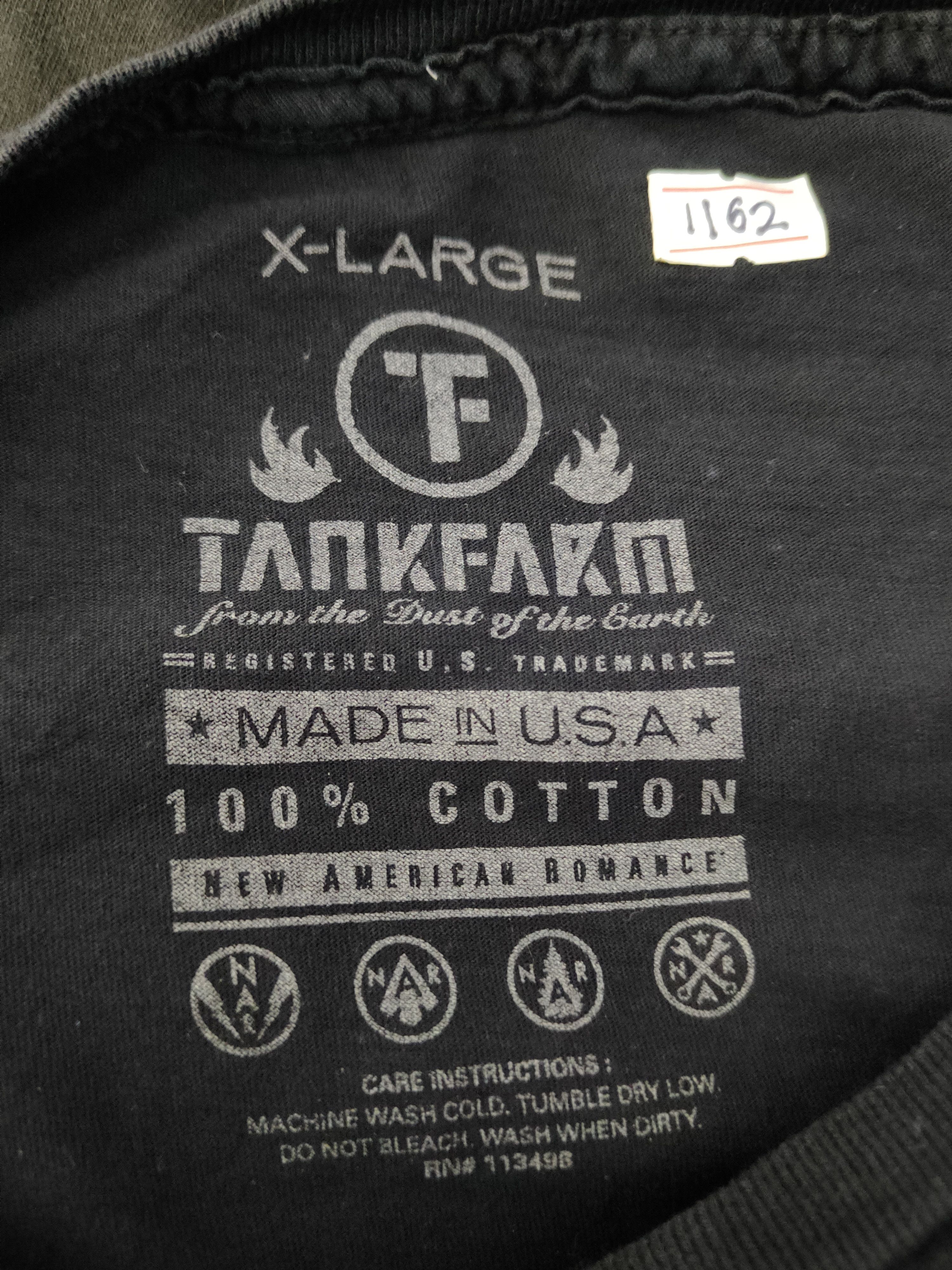 Tankfarm & Co. DL Tankfarm Black Short Sleeve T-shirt #1162 Size US XL / EU 56 / 4 - 12 Thumbnail