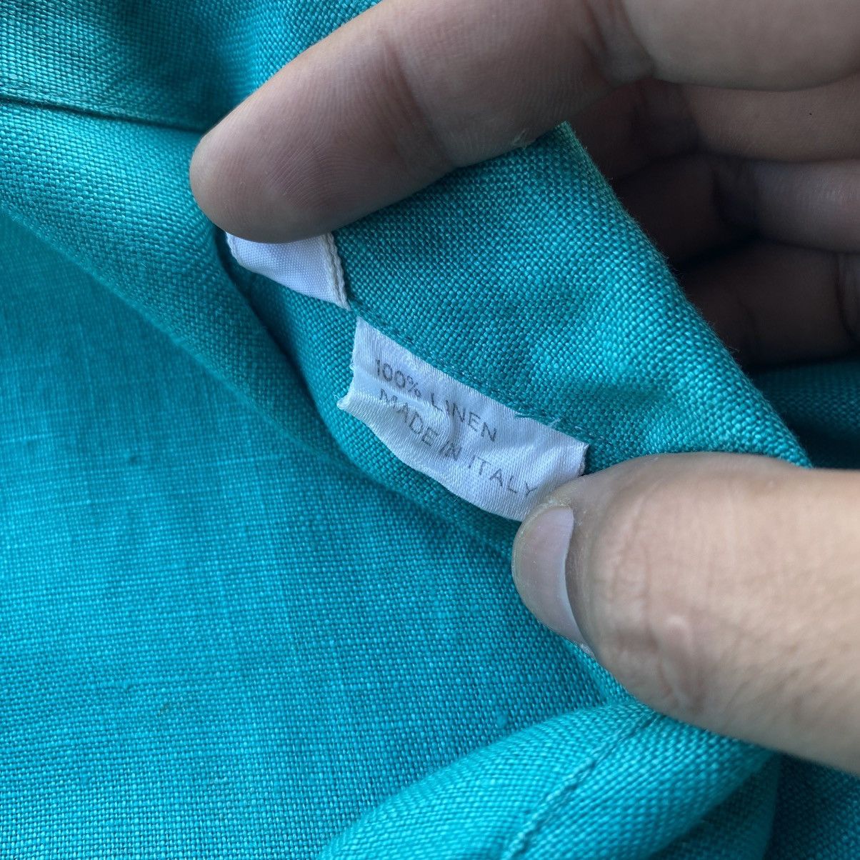 Lanvin ‼️LAST DROP‼️Lanvin Paris Linen Zip Jacket Teal Green Vintage Size US M / EU 48-50 / 2 - 18 Thumbnail