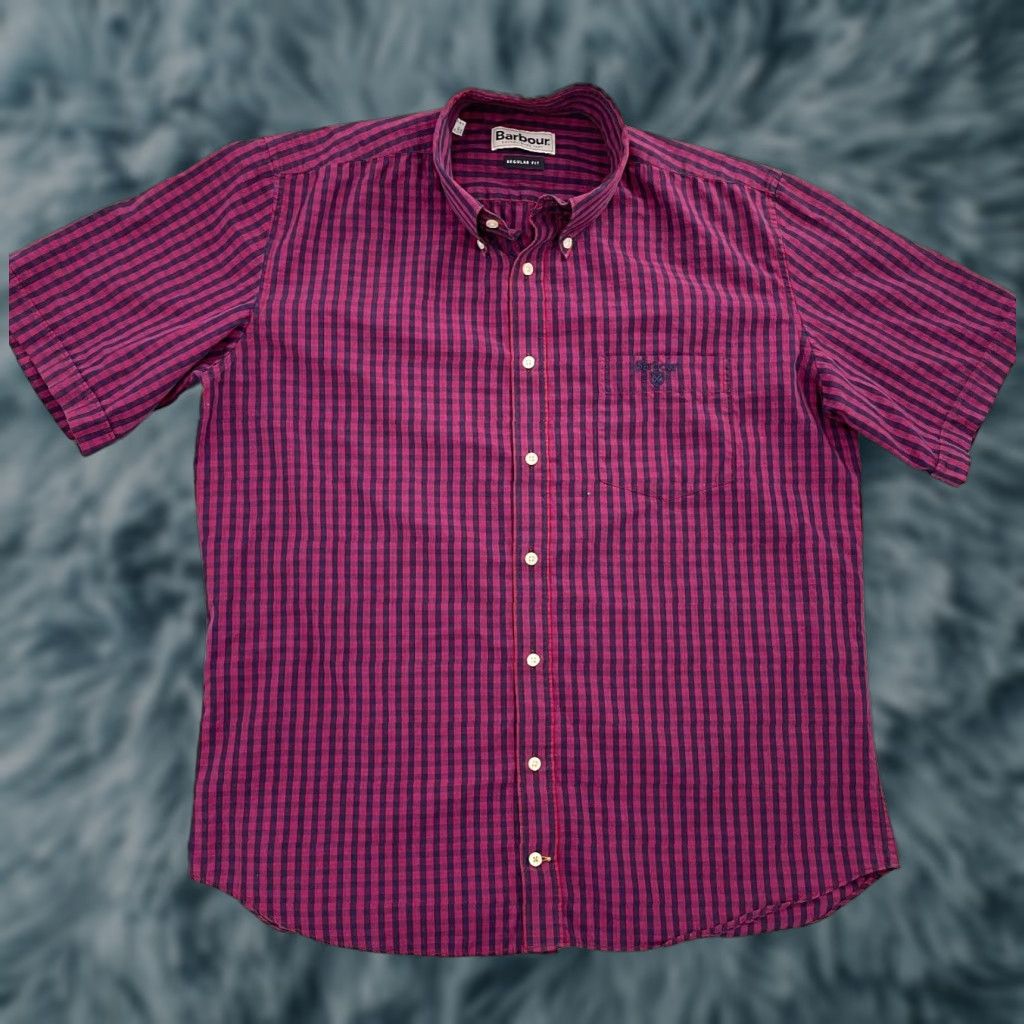 Barbour Barbour Check Button-Up Shirt Adult Small Red Blue Mens S Casual Lightweight Size US S / EU 44-46 / 1 - 1 Thumbnail