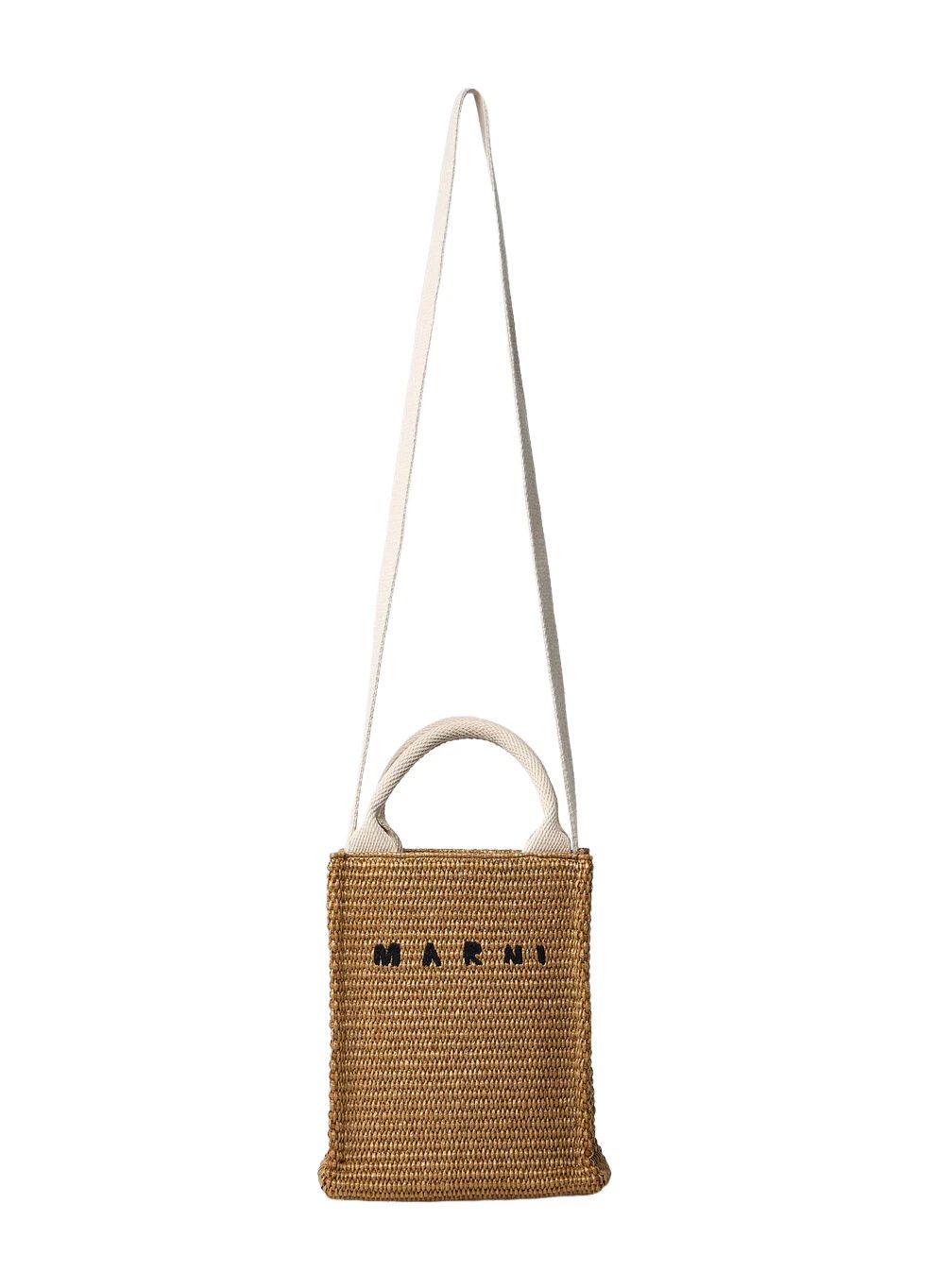 Marni MARNI Beige Raffia Mini Shoulder Bag New & Authentic Size ONE SIZE - 2 Thumbnail