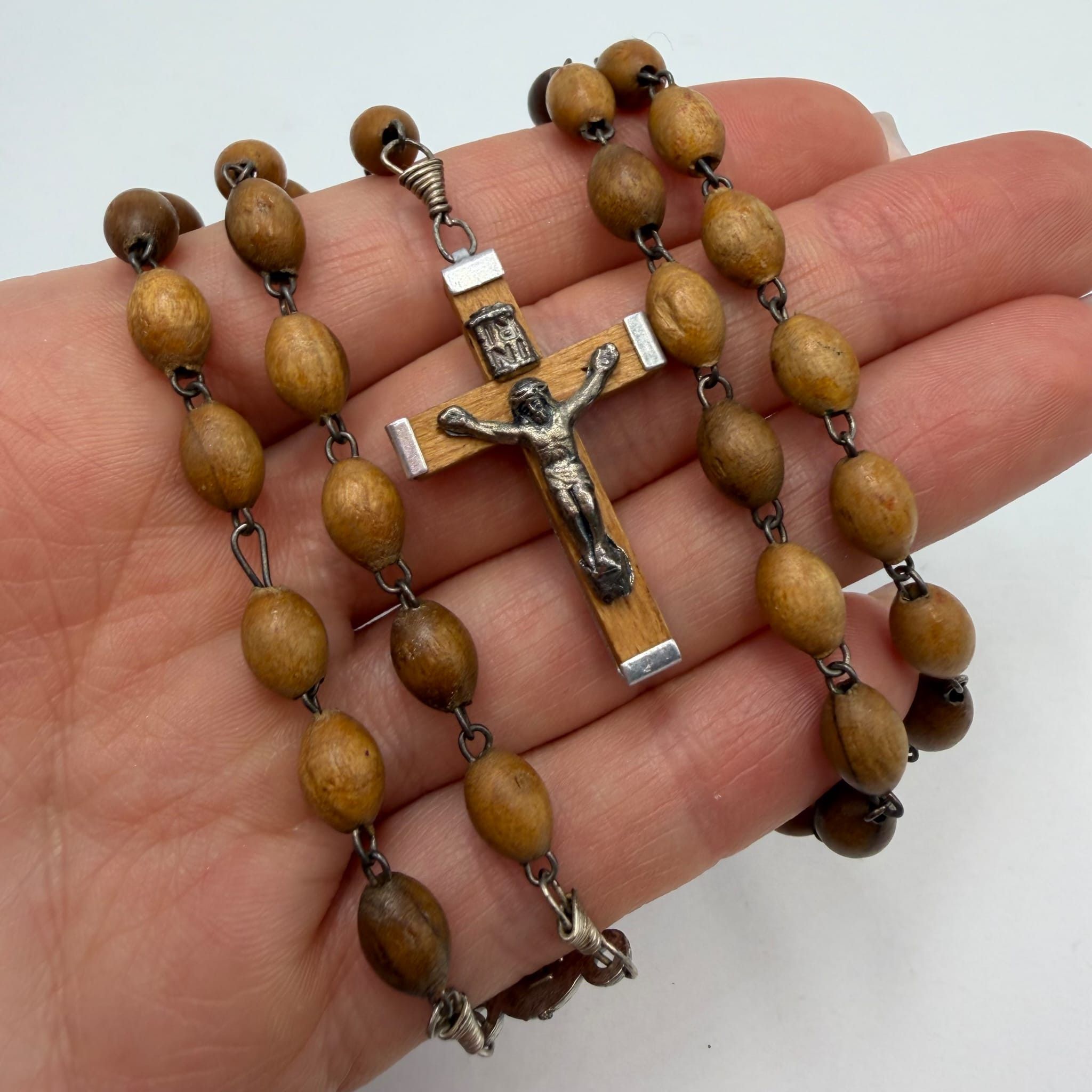 Other Jerusalem Olive Wood Rosary Necklace - Handmade Holy Land Size ONE SIZE - 6 Thumbnail