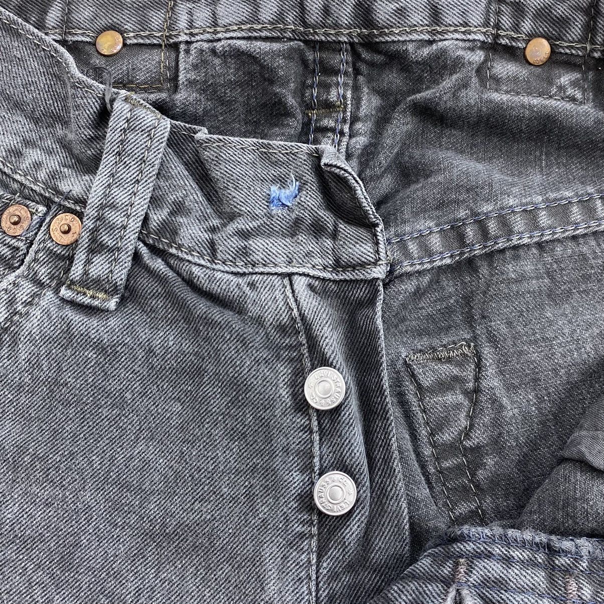 Levi's Vintage Clothing Y2K Vintage Levis Clawmark Grunge Black Faded Baggy Jeans Size US 27 - 5 Thumbnail