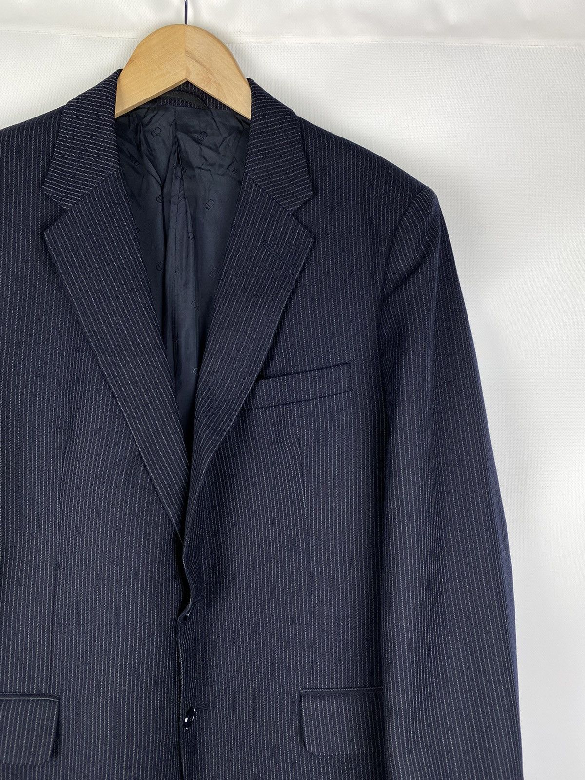 Christian Dior Monsieur × Dior × Vintage Christian Dior Monsieur vintage wool striped blazer jacket Size 44R - 5 Thumbnail
