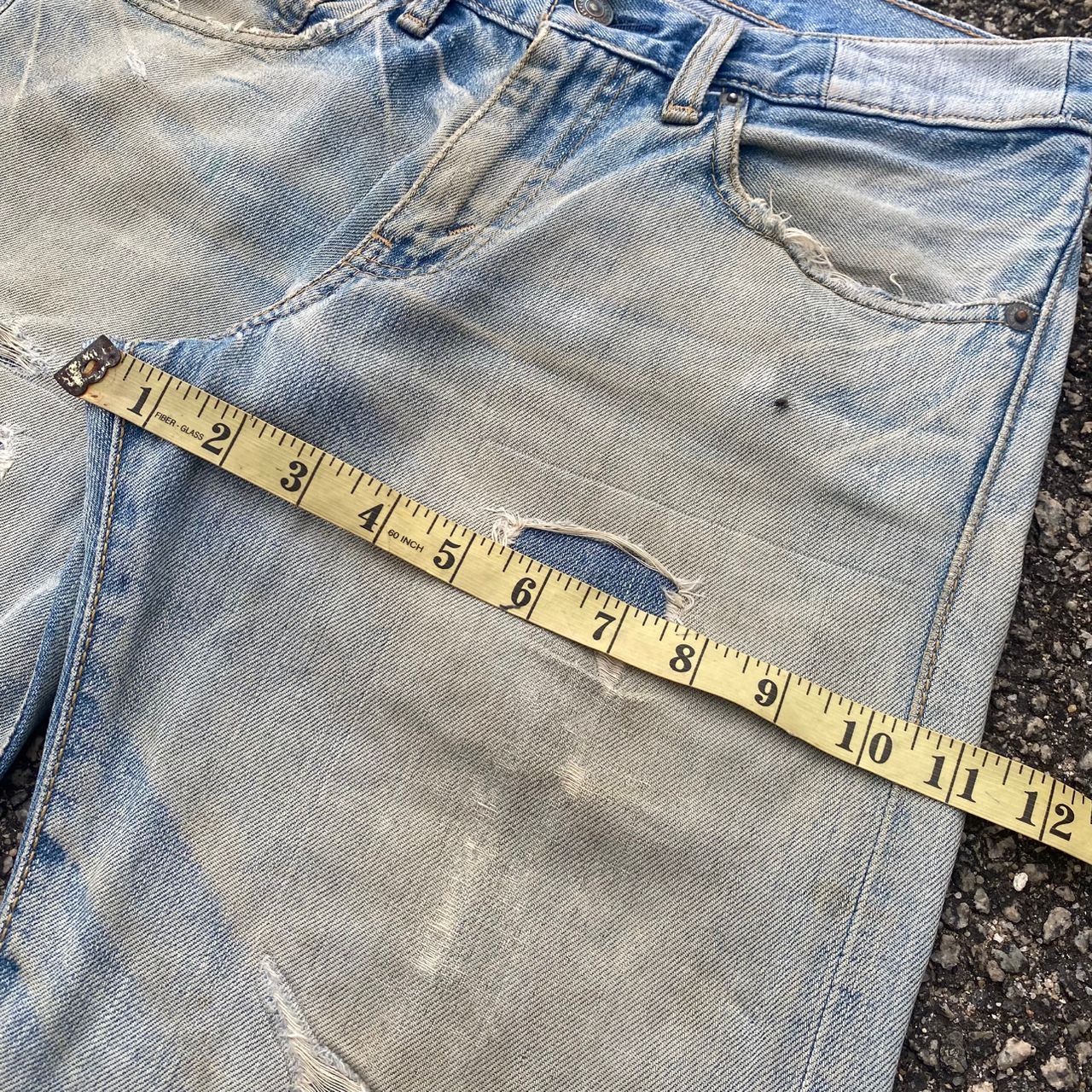 Levi's Vintage 90s Levis 505 Patchwork Distressed Denim Size US 30 / EU 46 - 5 Thumbnail
