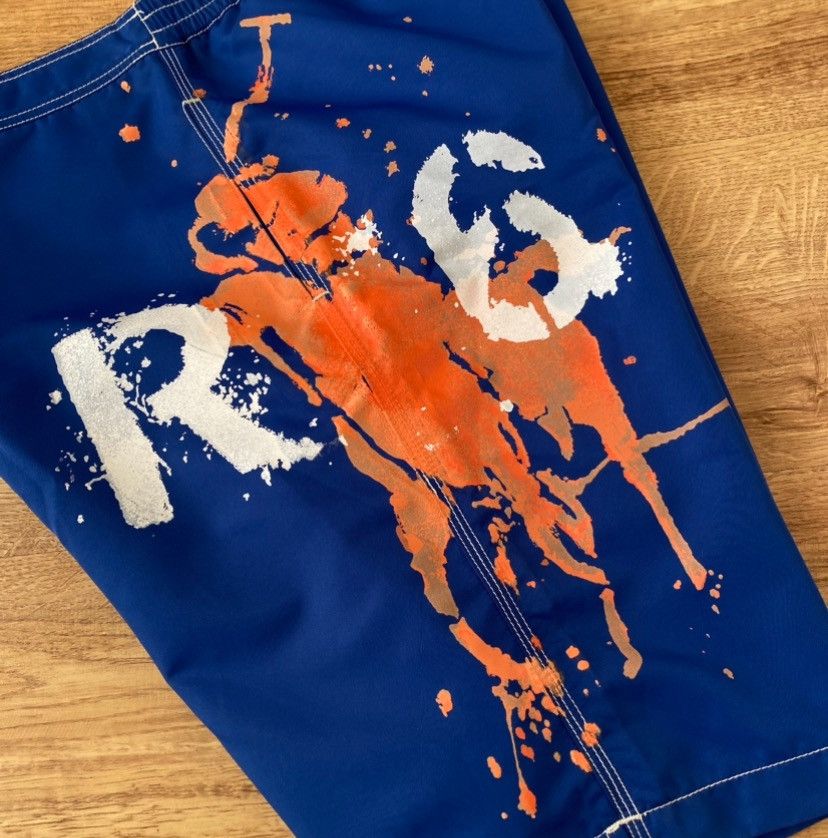 Polo Ralph Lauren Polo Ralph Lauren Big Logo Shorts x Vintage x Streetwear Size US 34 / EU 50 - 1 Thumbnail