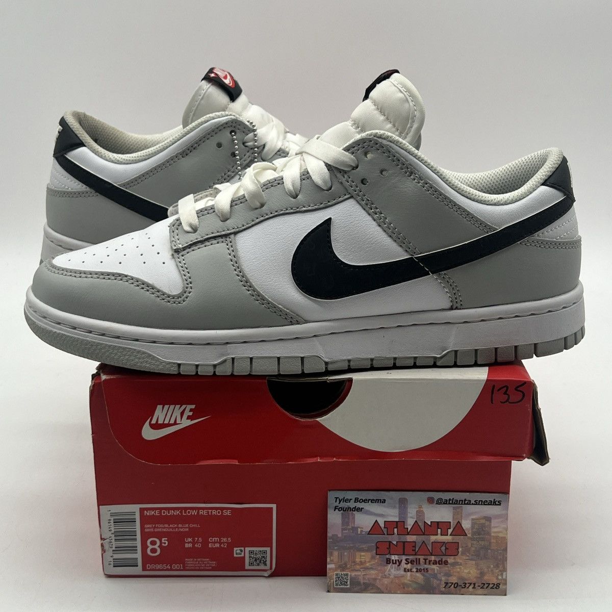 Nike dunk low lottery pack grey fog
