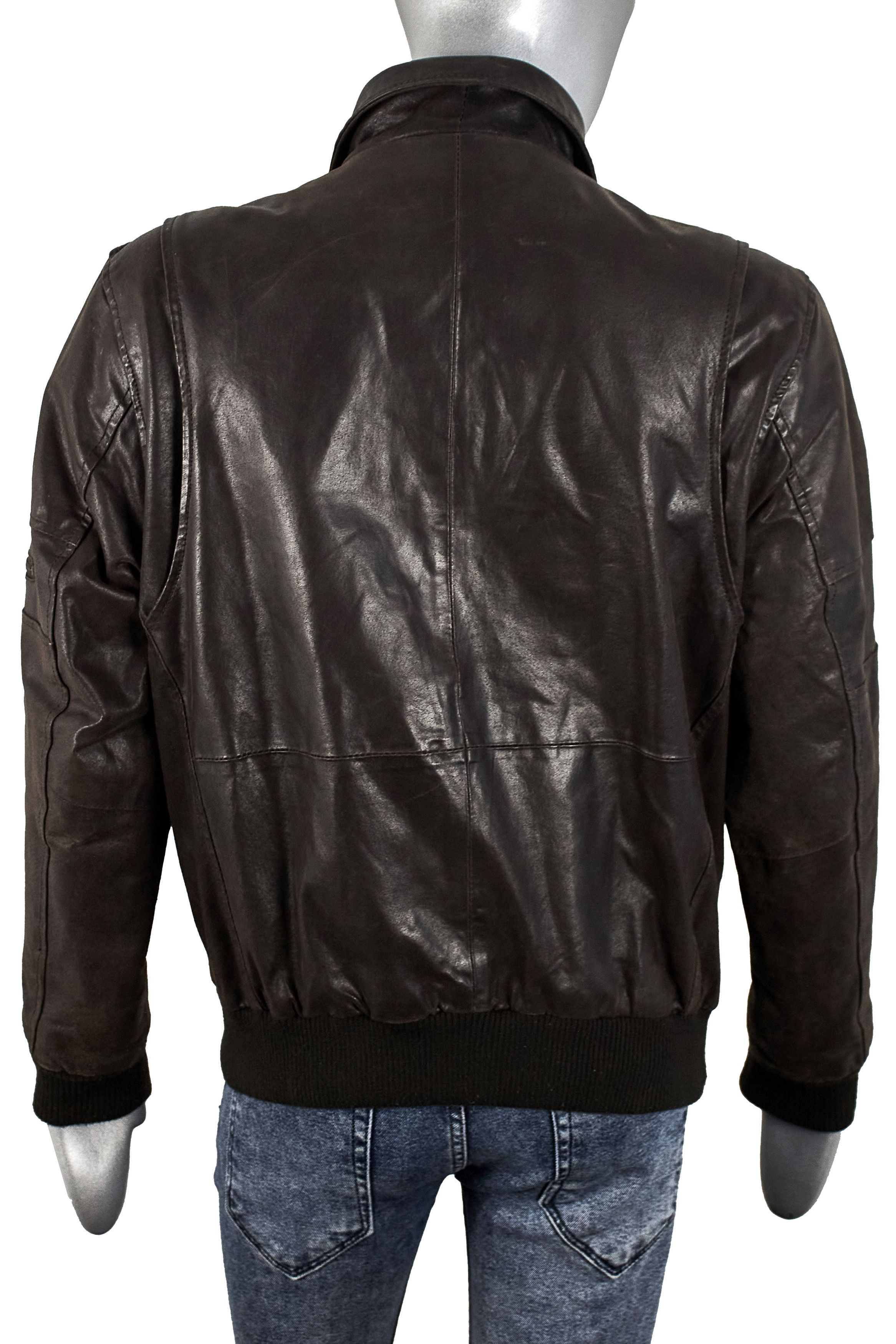 Vintage Vintage 90s men's flight A2 leather bomber jacket Size US M / EU 48-50 / 2 - 7 Thumbnail