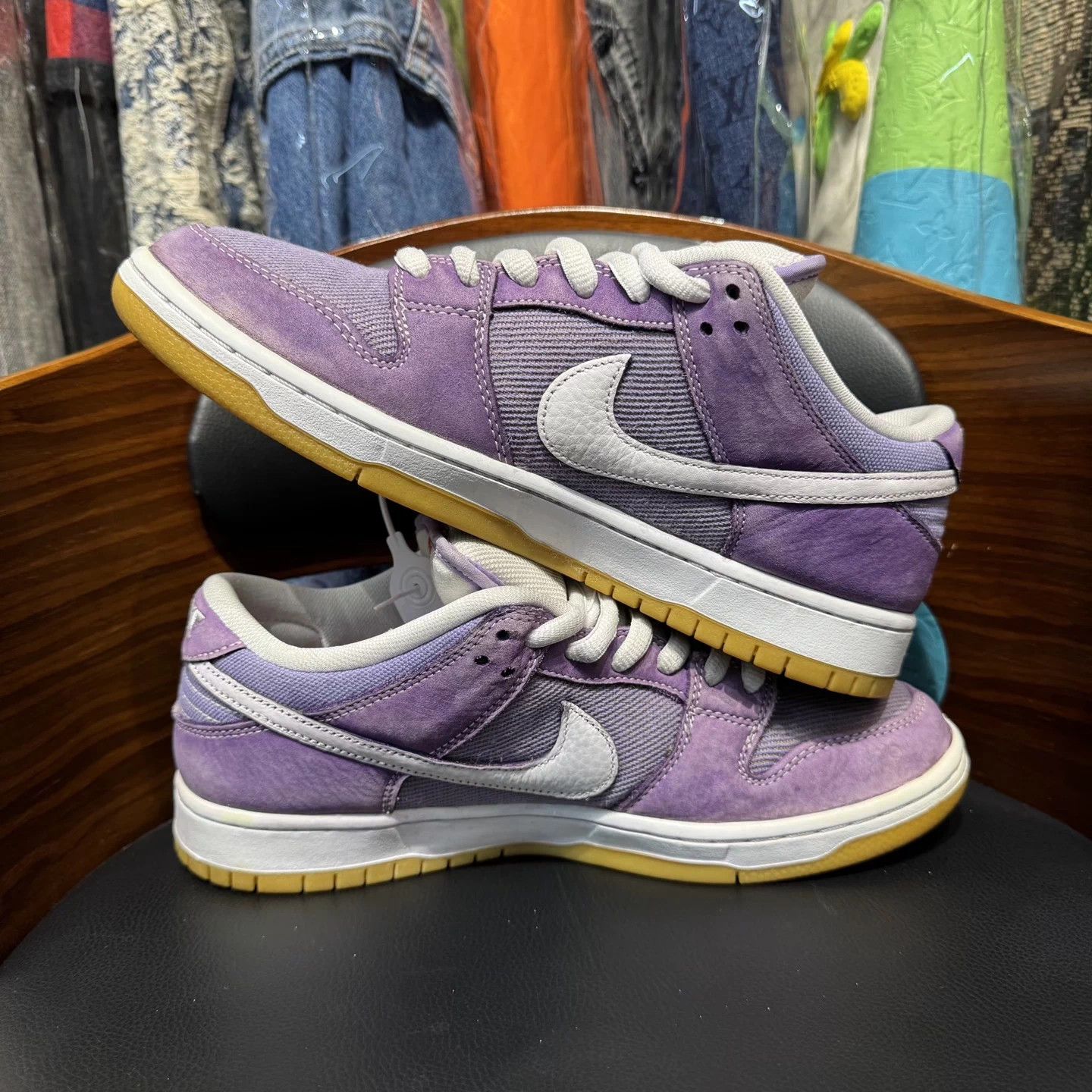 Nike Nike Dunk SB Corduroy White Purple 42.5 Mint Size US 9.5 / EU 42-43 - 7 Thumbnail