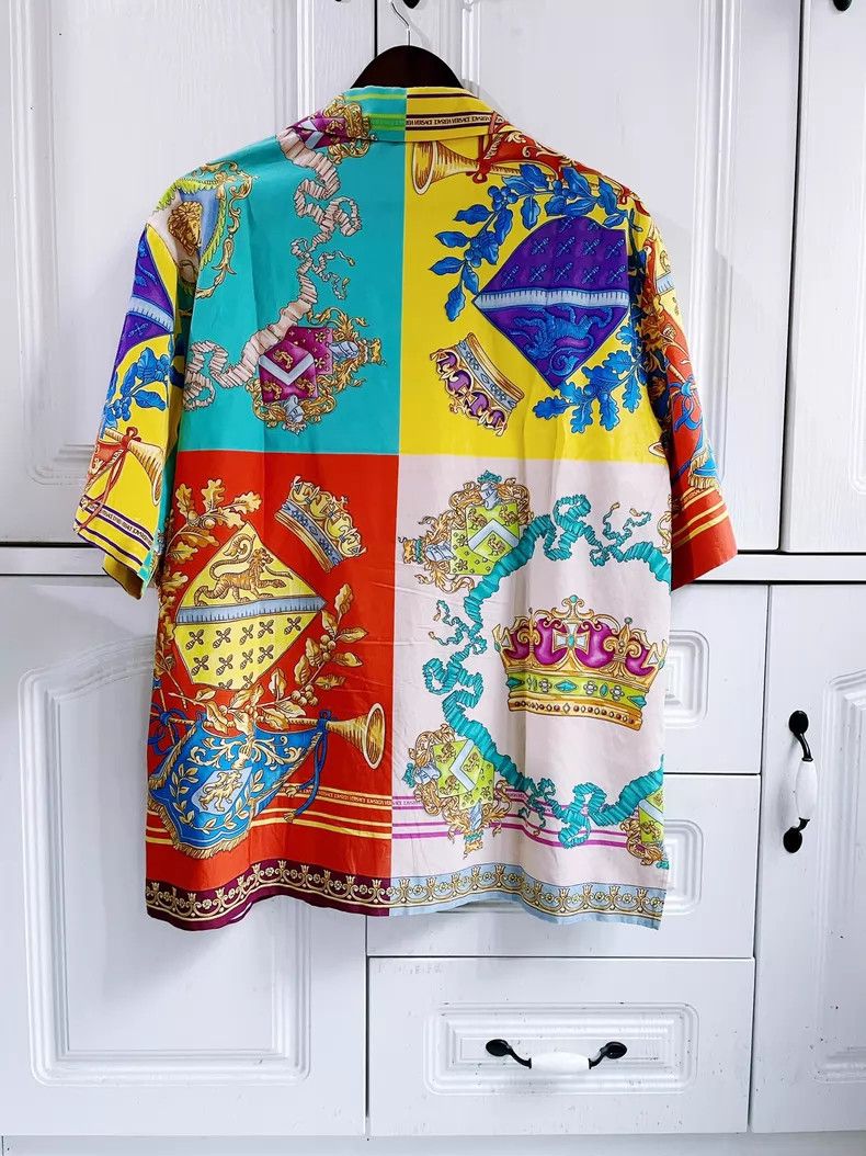 Versace Versace Crown Bowling Shirt T-shirt Size US L / EU 52-54 / 3 - 2 Thumbnail