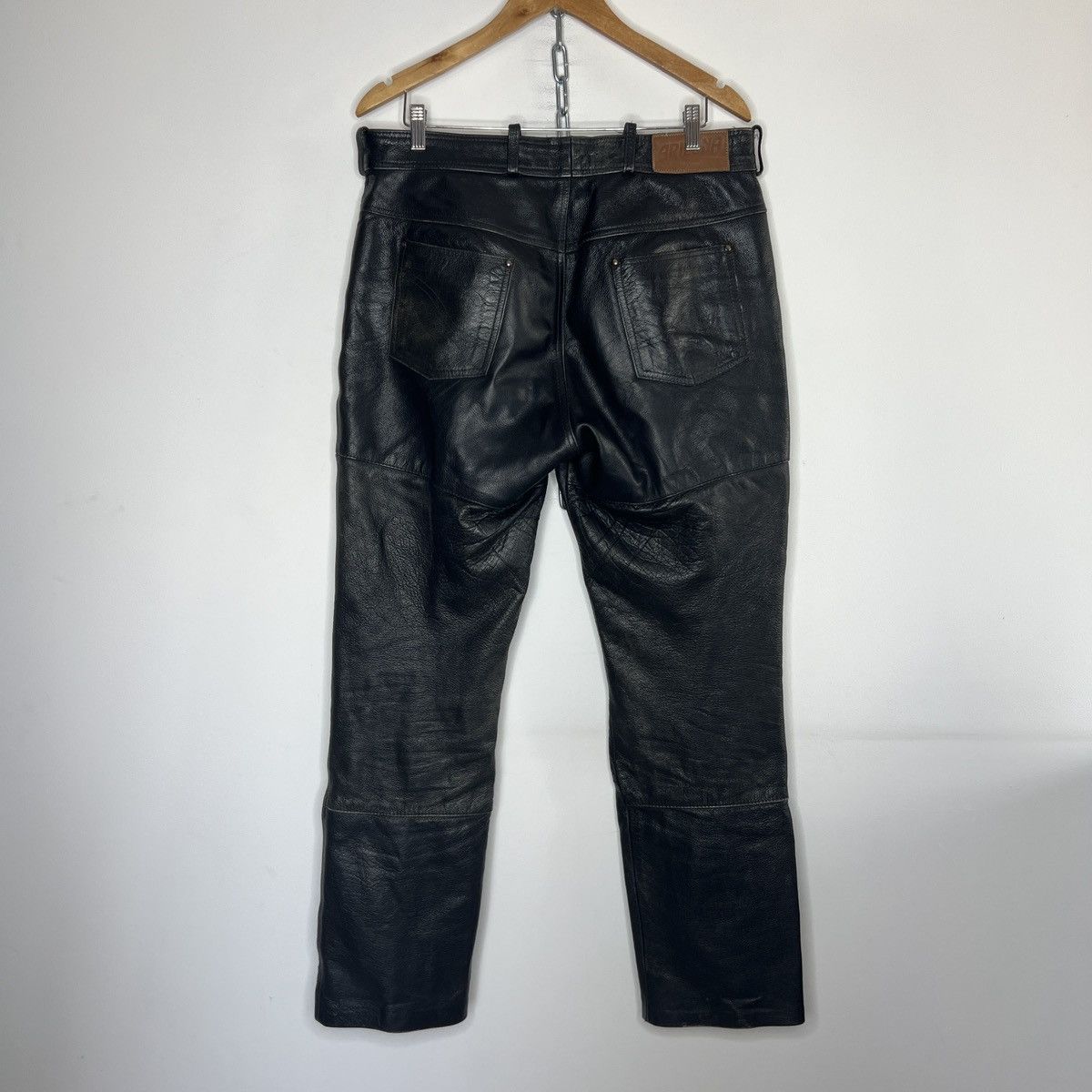 Genuine Leather × Seditionaries × Vintage Vintage LOUIS Genuine Leather Pants Trousers Rave Size US 34 / EU 50 - 6 Thumbnail