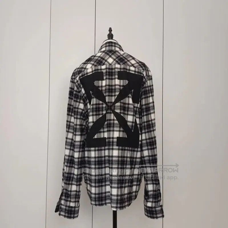 Off-White Off-White Black Checkered Long Sleeve Shirt . Size M / US 6-8 / IT 42-44 - 2 Thumbnail