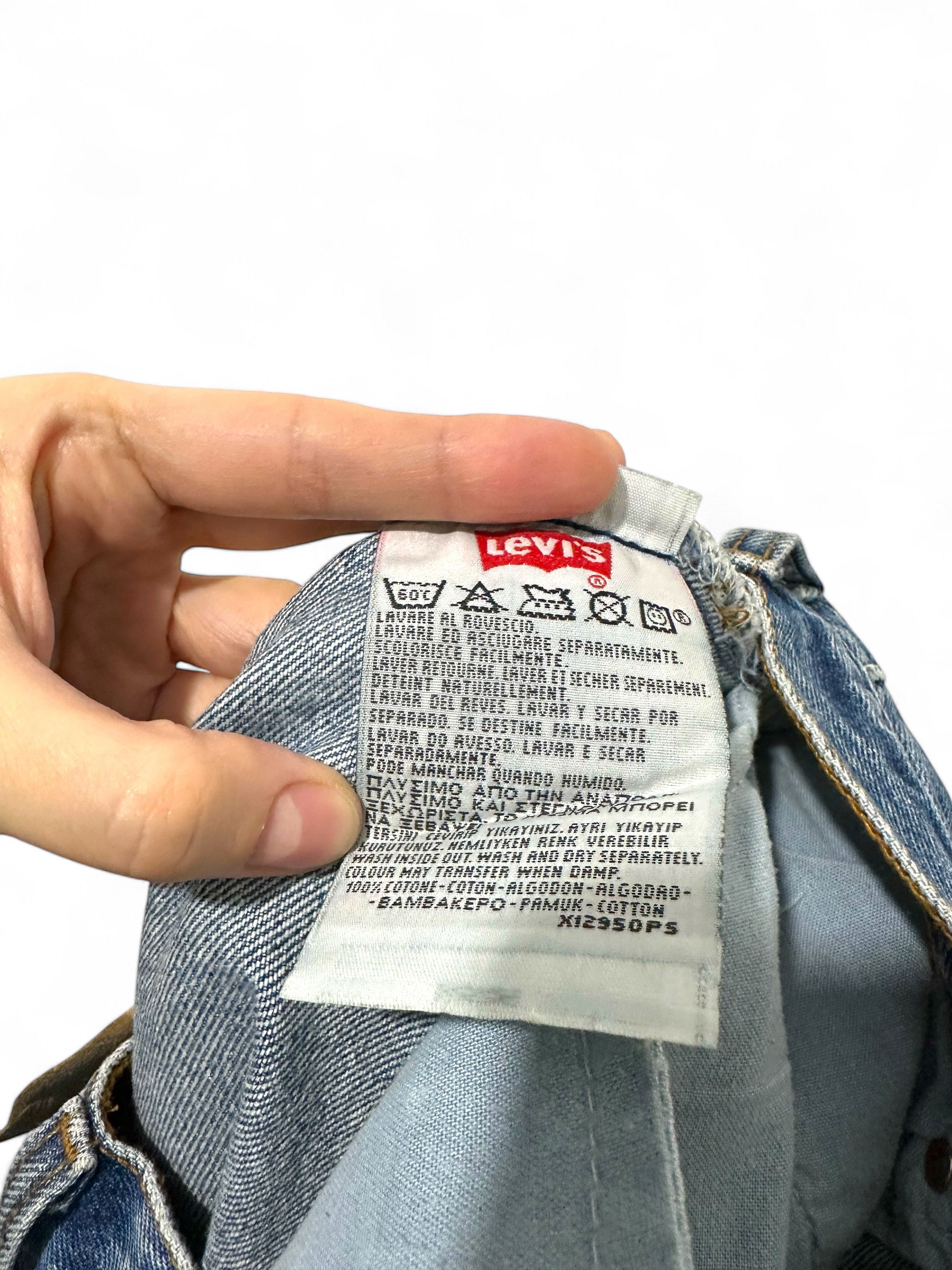 Levi's Levi's 501 High Rise Blue Washed Distressed Denim (S) Size 28" / US 6 / IT 42 - 6 Thumbnail