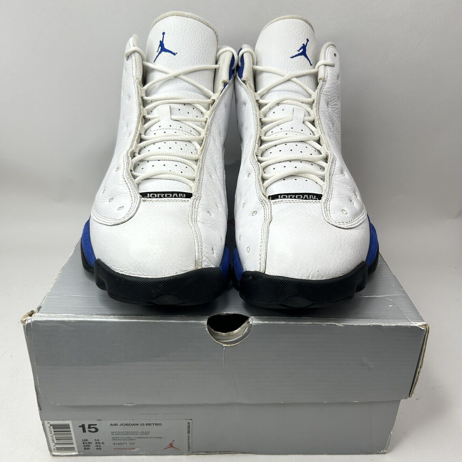 Jordan Brand Nike Shoes Air Jordan 13 Retro “White Hyper Royal” 2023 Size US 15 / EU 48 - 2 Thumbnail