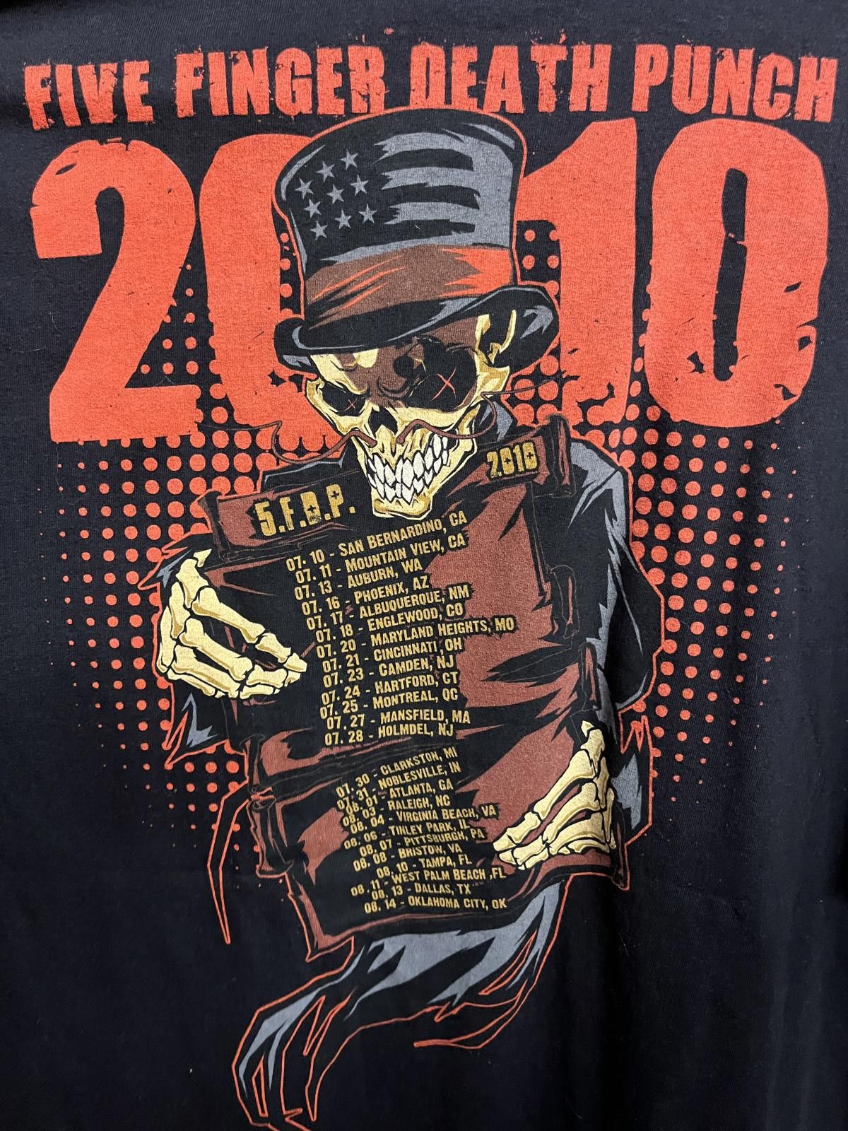 Designer 5FDP T-shirt Five Finger Death Punch 2010 War is the Answer Size US XXL / EU 58 / 5 - 5 Thumbnail