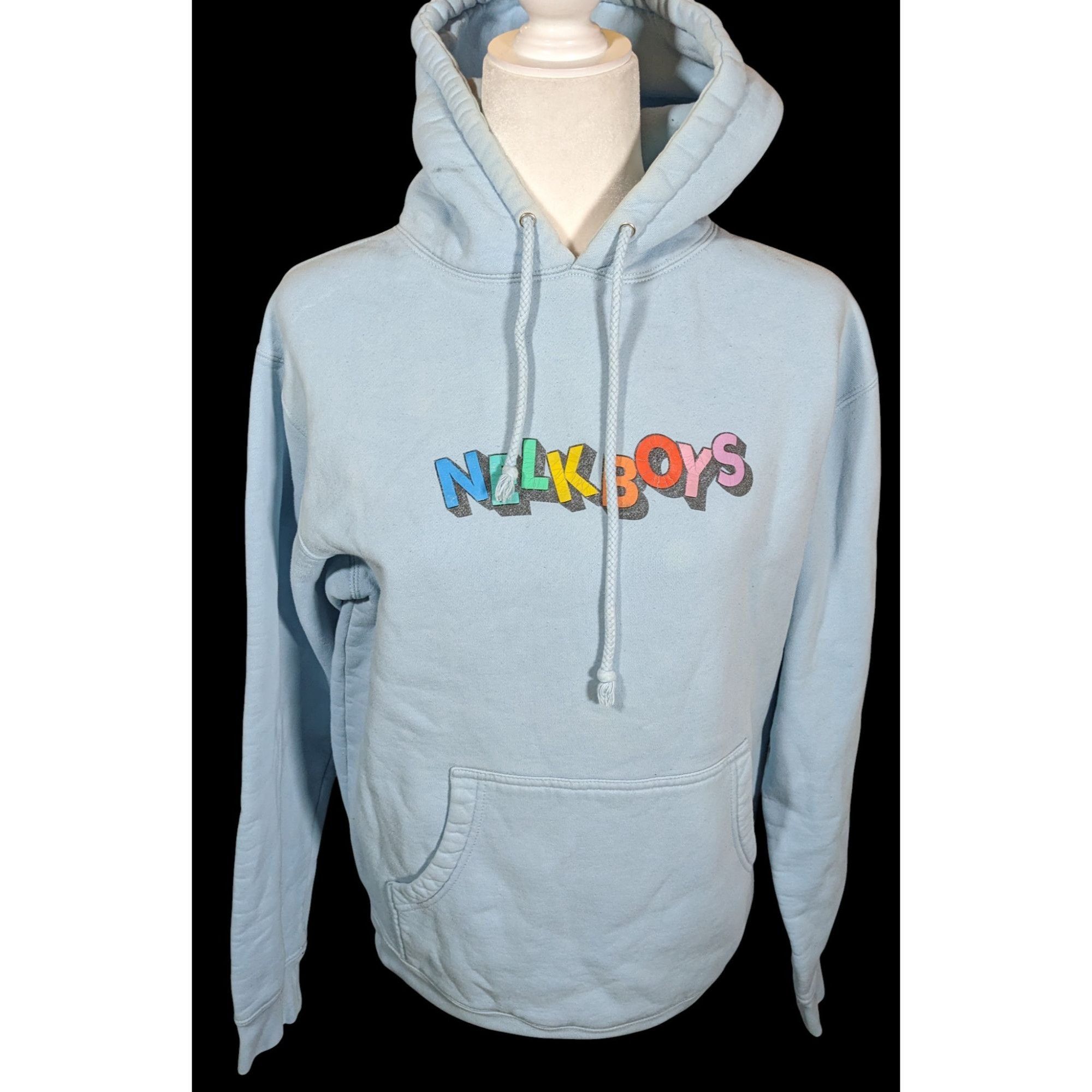 Full Send Nelkboys Full Send Light Blue Hoodie With Rainbow Letters Size US S / EU 44-46 / 1 - 2 Thumbnail