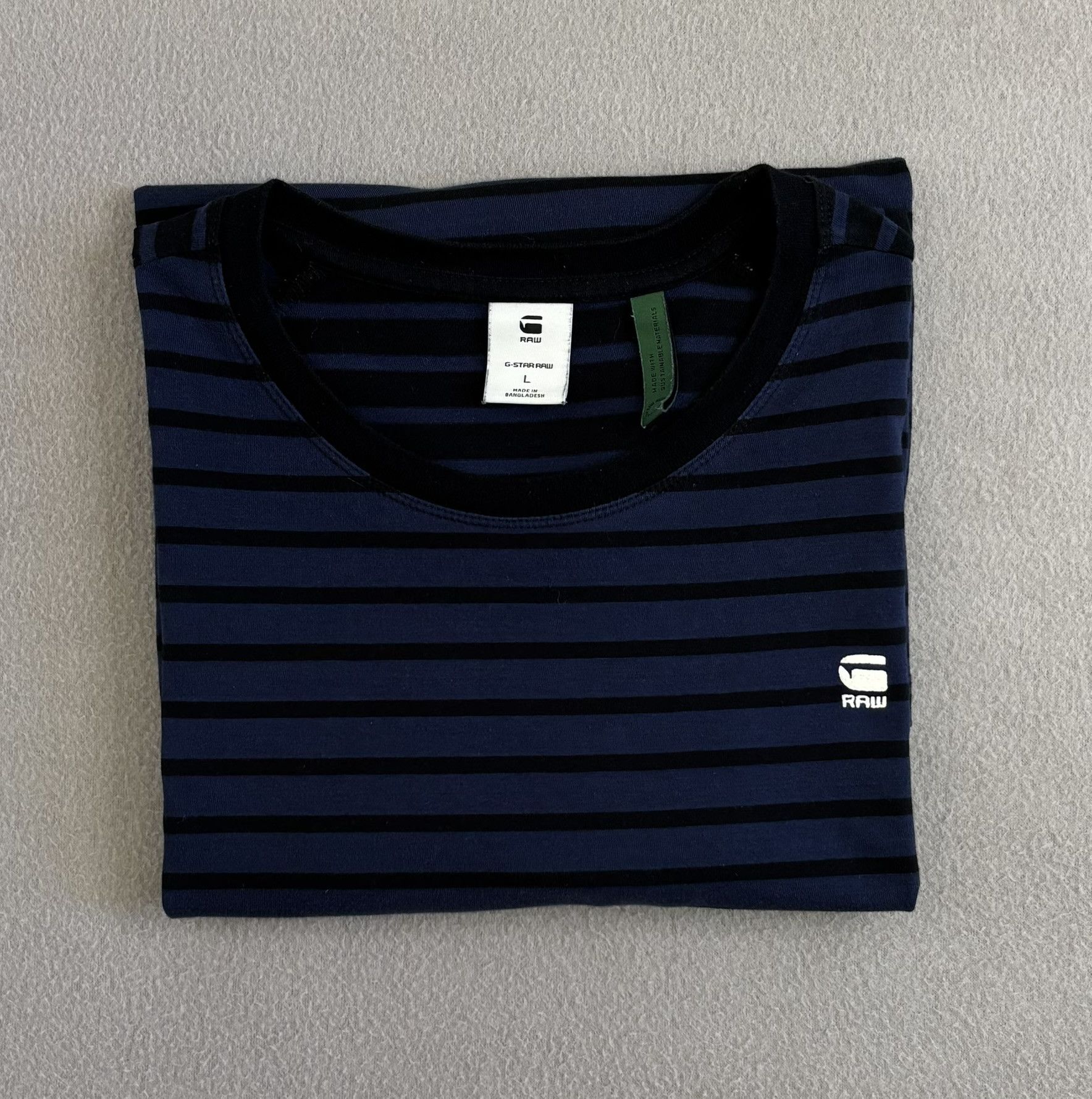 G-Star G Star Raw Stripes T-shirt Size L Size US L / EU 52-54 / 3 - 16 Thumbnail