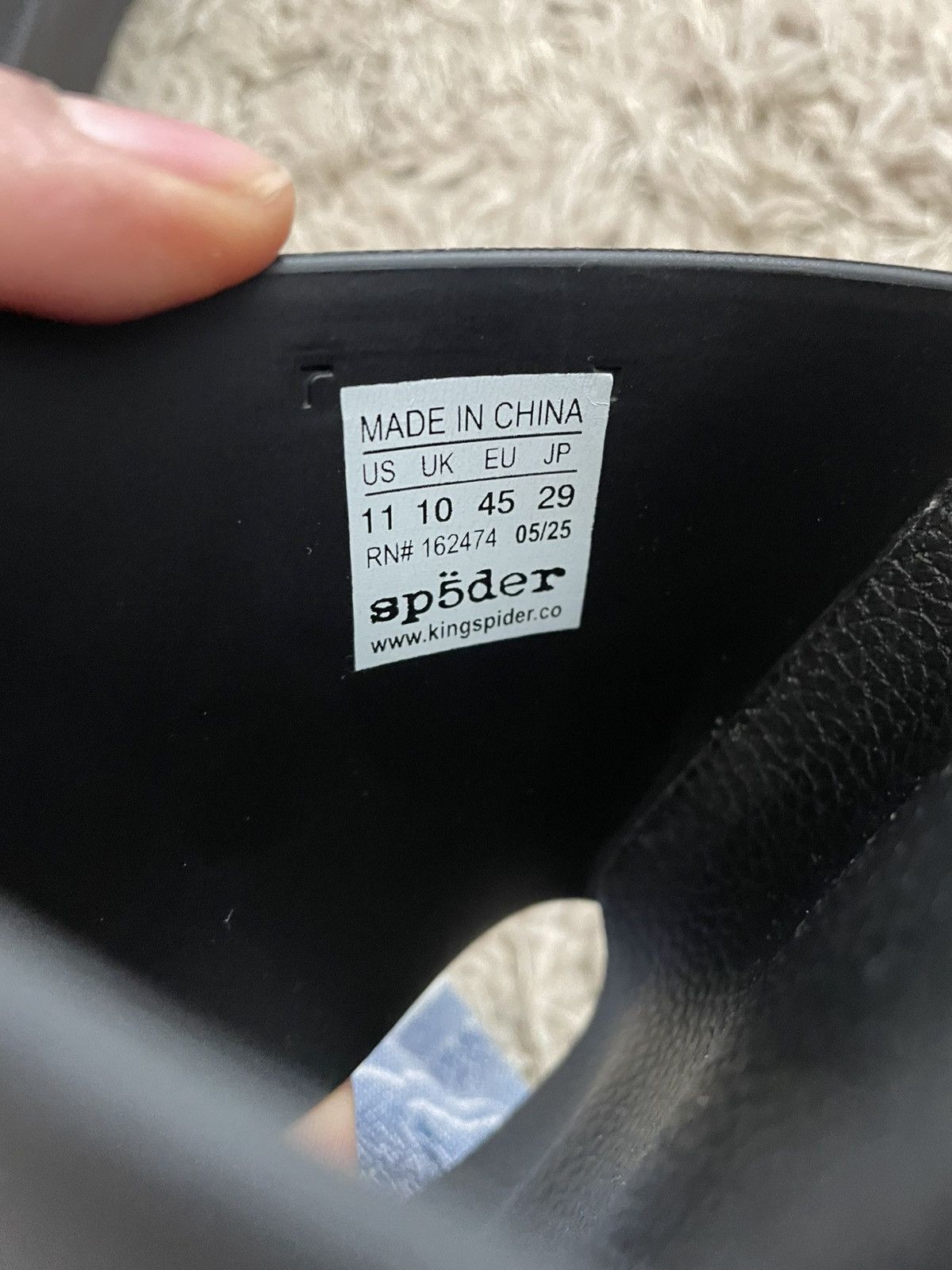 Sp5der Sp5der Black Slides Size US 11 / EU 44 - 9 Thumbnail