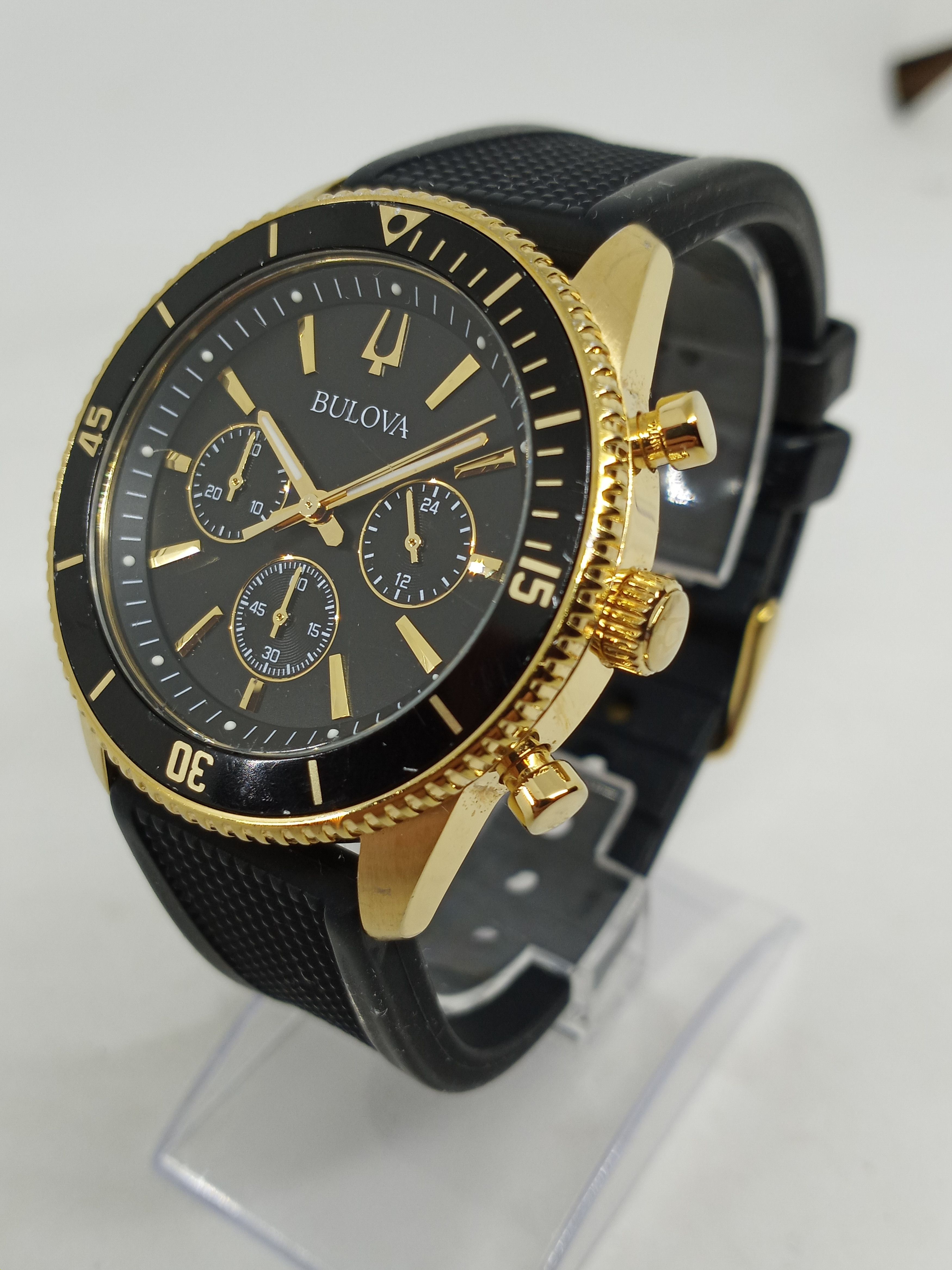 Bulova 98A250 Men's 42mm Gold S/Steel Chronograph Quartz Watch Grailed