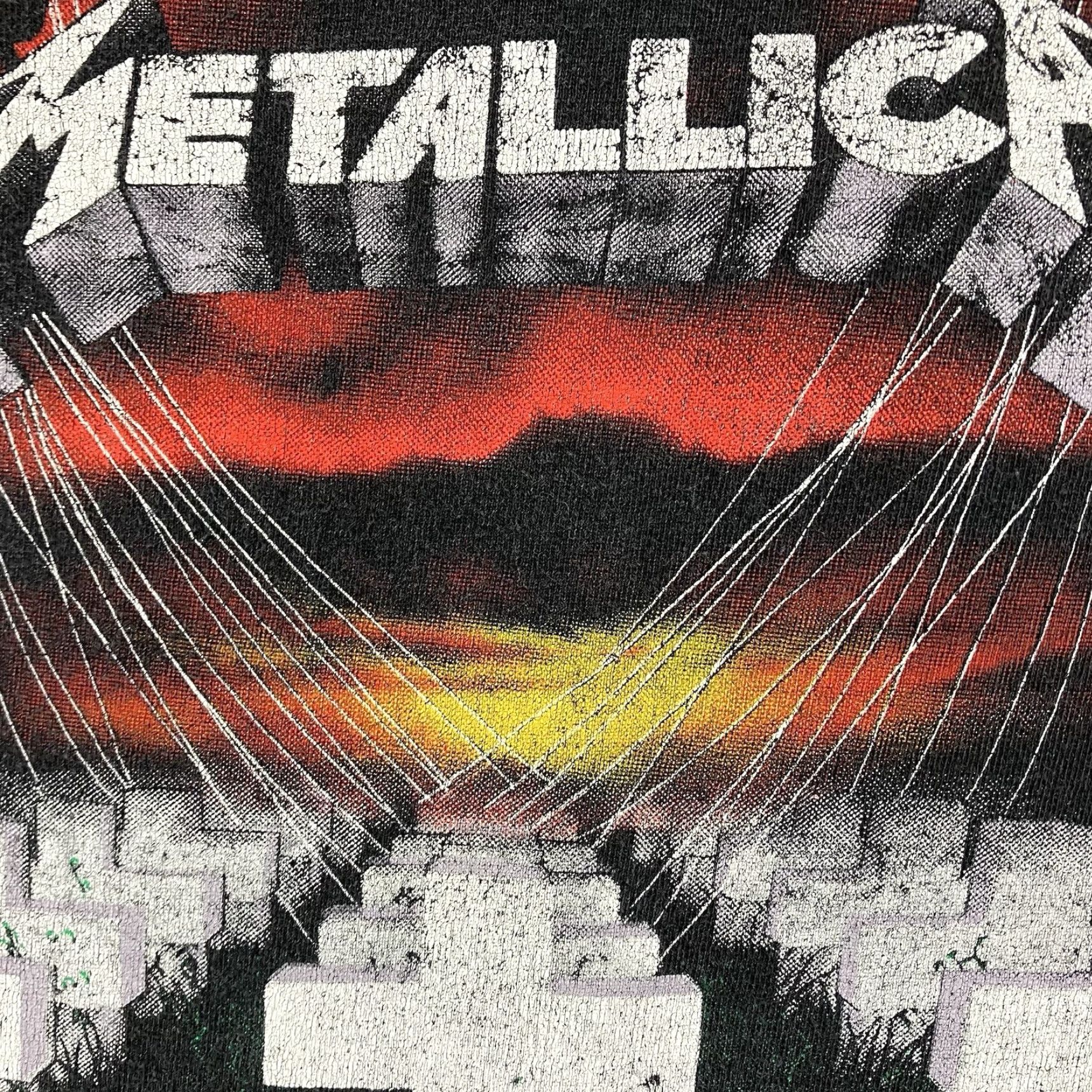 Vintage VINTAGE Metallica Master of Puppets Shirt 90s Men's 2XL Black V-Neck Graphic Print Tennessee River Tag Size US XXL / EU 58 / 5 - 6 Thumbnail