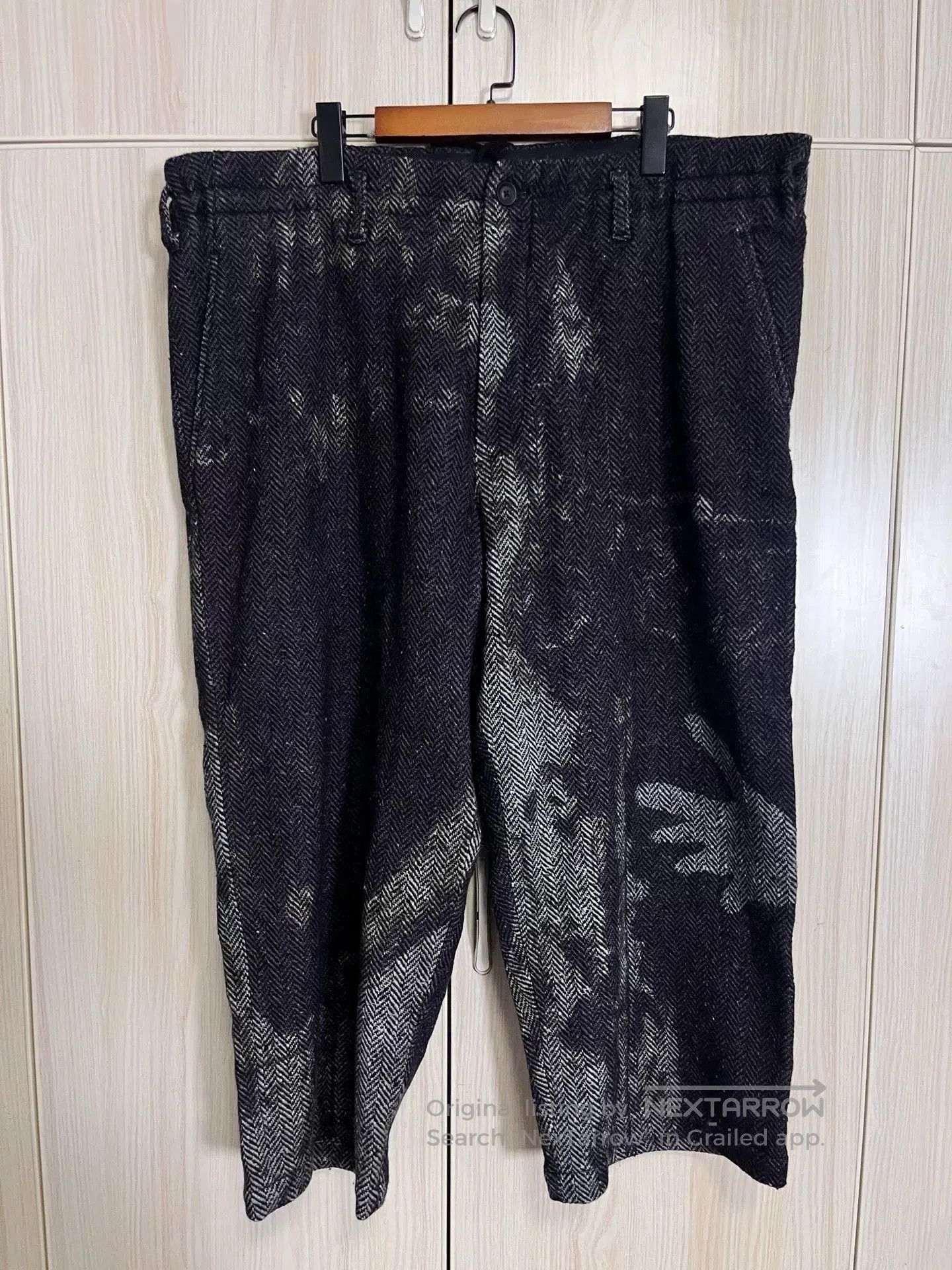 Yohji Yamamoto Yohji Yamamoto Black Wool Overcoat Pants. Size US 28 / EU 44 - 1 Thumbnail