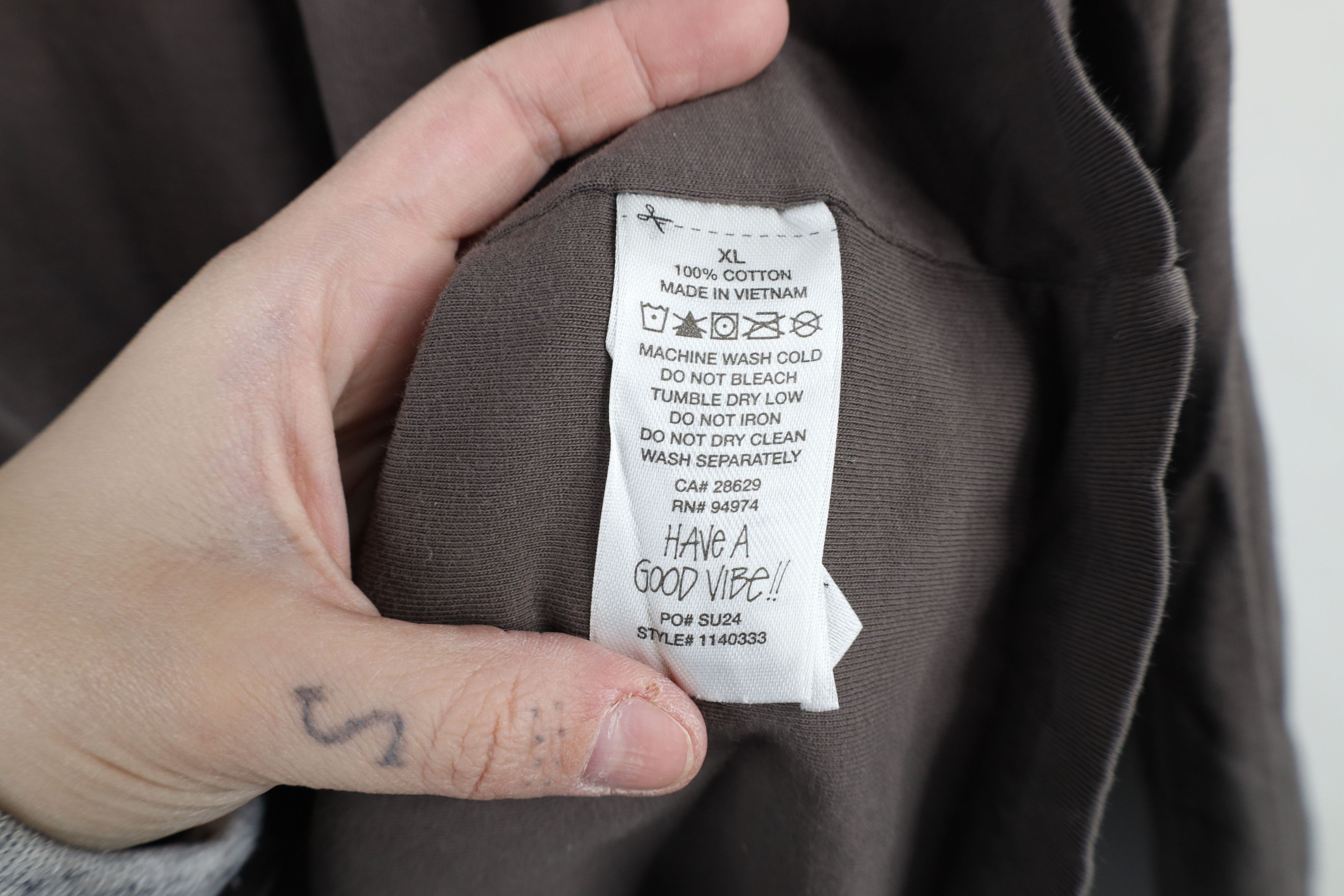 Stussy × Vintage Vintage Stussy Out Inside Out Long Sleeve T-Shirt Gray Size US XL / EU 56 / 4 - 8 Thumbnail