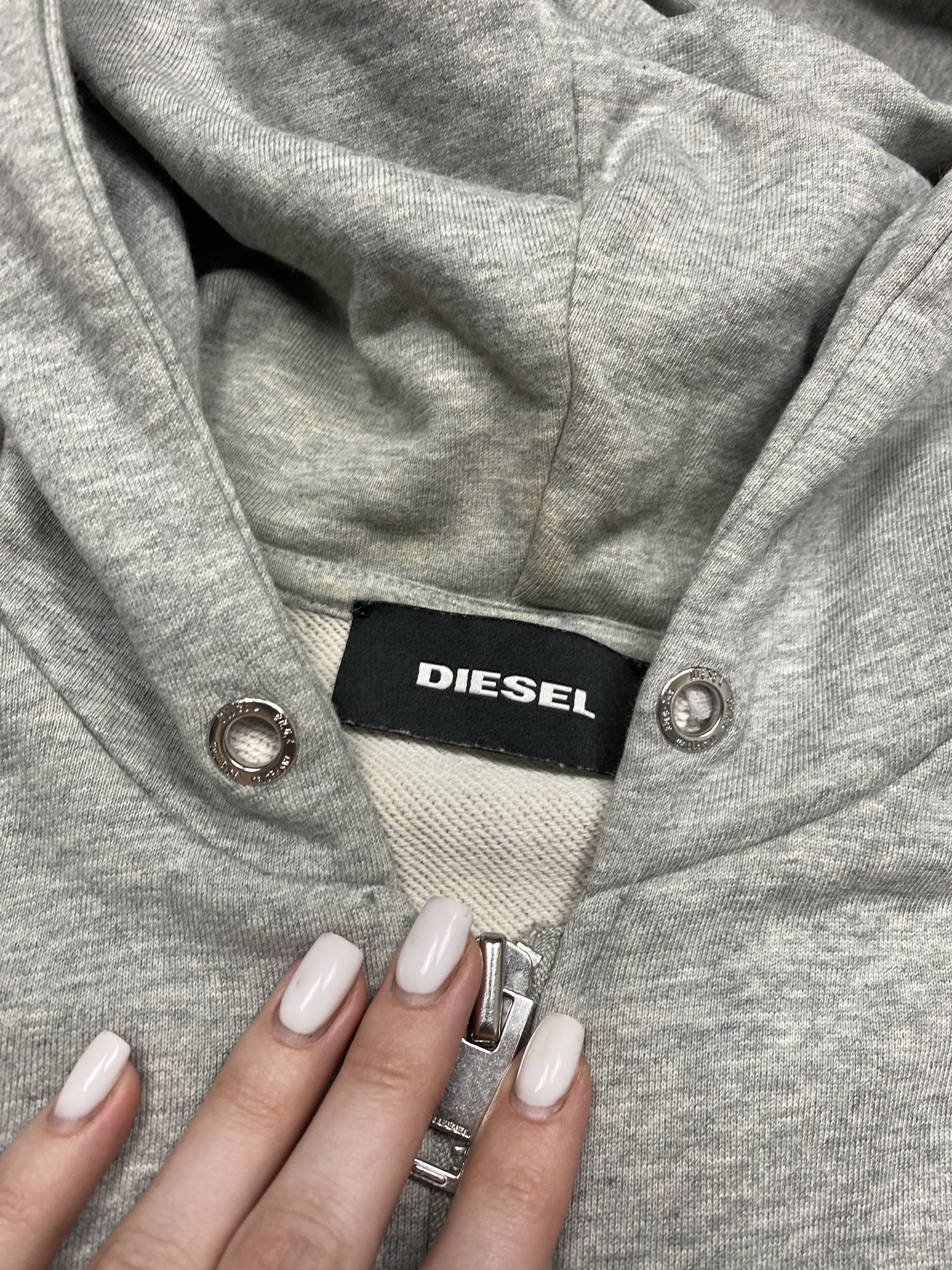 Diesel × Vintage Diesel Vintage Mens Zip Hoodie Size US XL / EU 56 / 4 - 3 Thumbnail