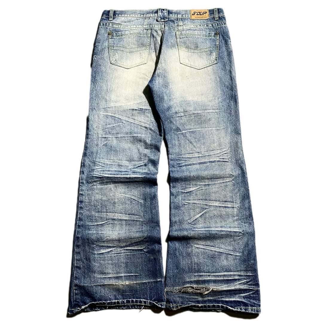 If Six Was Nine × KMRii × Le Grande Bleu (L.G.B.) Crazy!! G’Dub Fadding Baggy Jeans LGB Ifsixwasnine Style Size US 36 / EU 52 - 2 Thumbnail