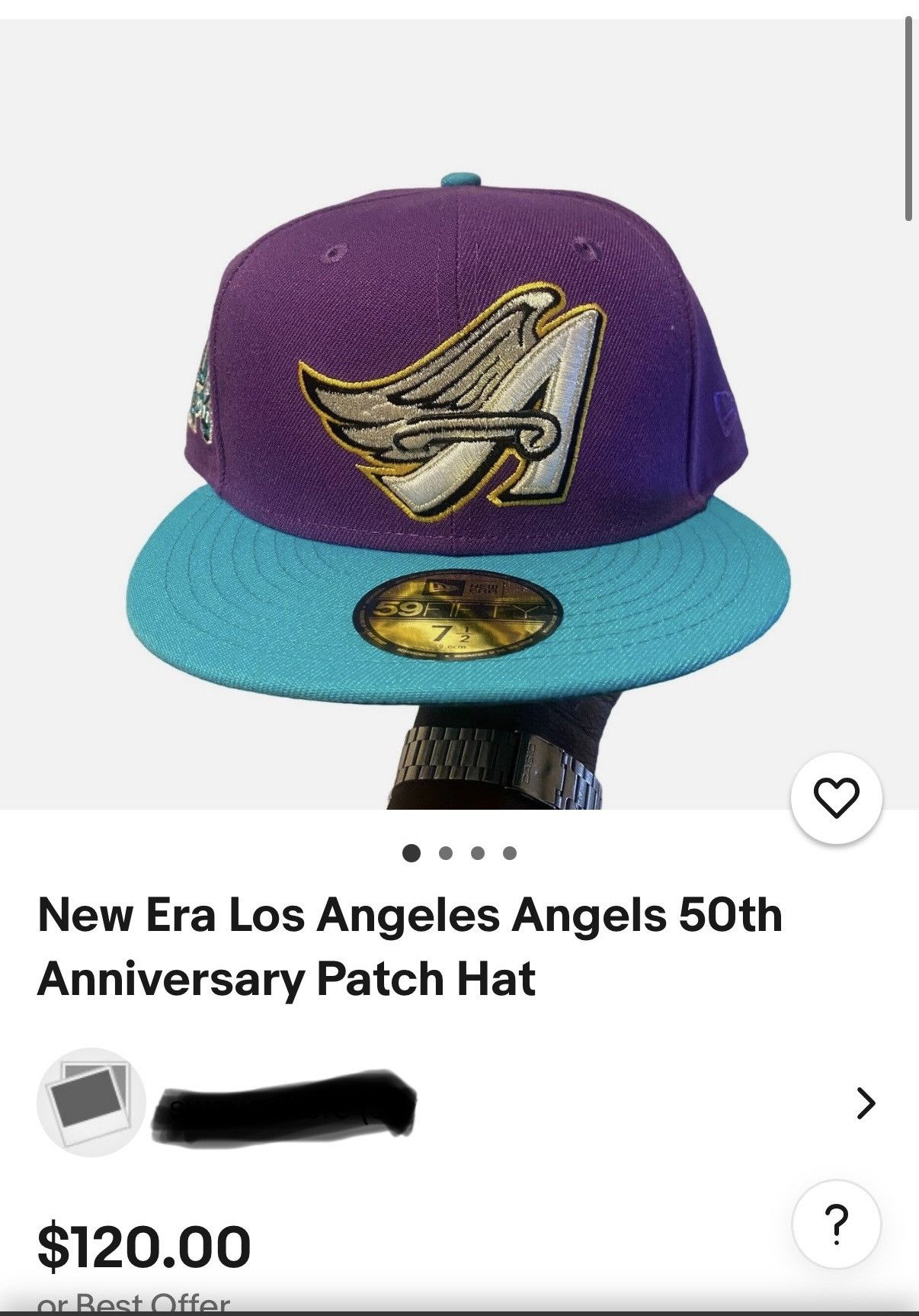 Hat Club × MyFitteds × New Era 7 3/4 LA Angels Ice Cold Fashion 2 Tone 50th Anniversary Size ONE SIZE - 7 Thumbnail