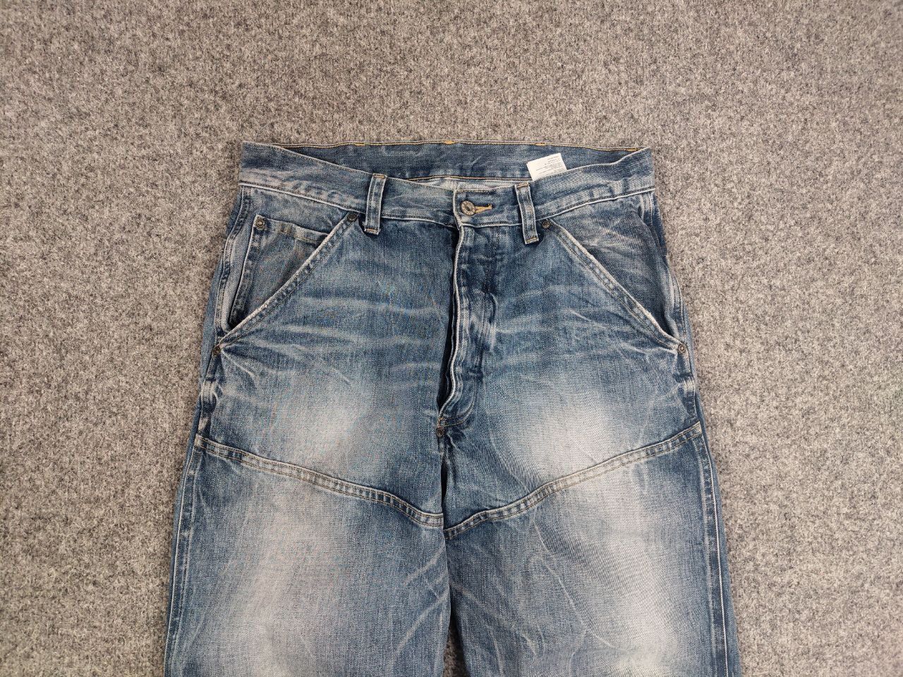 G-Star Vintage G Star Raw 3D Loose Double Knee Faded Denim Jeans Size US 33 - 9 Thumbnail