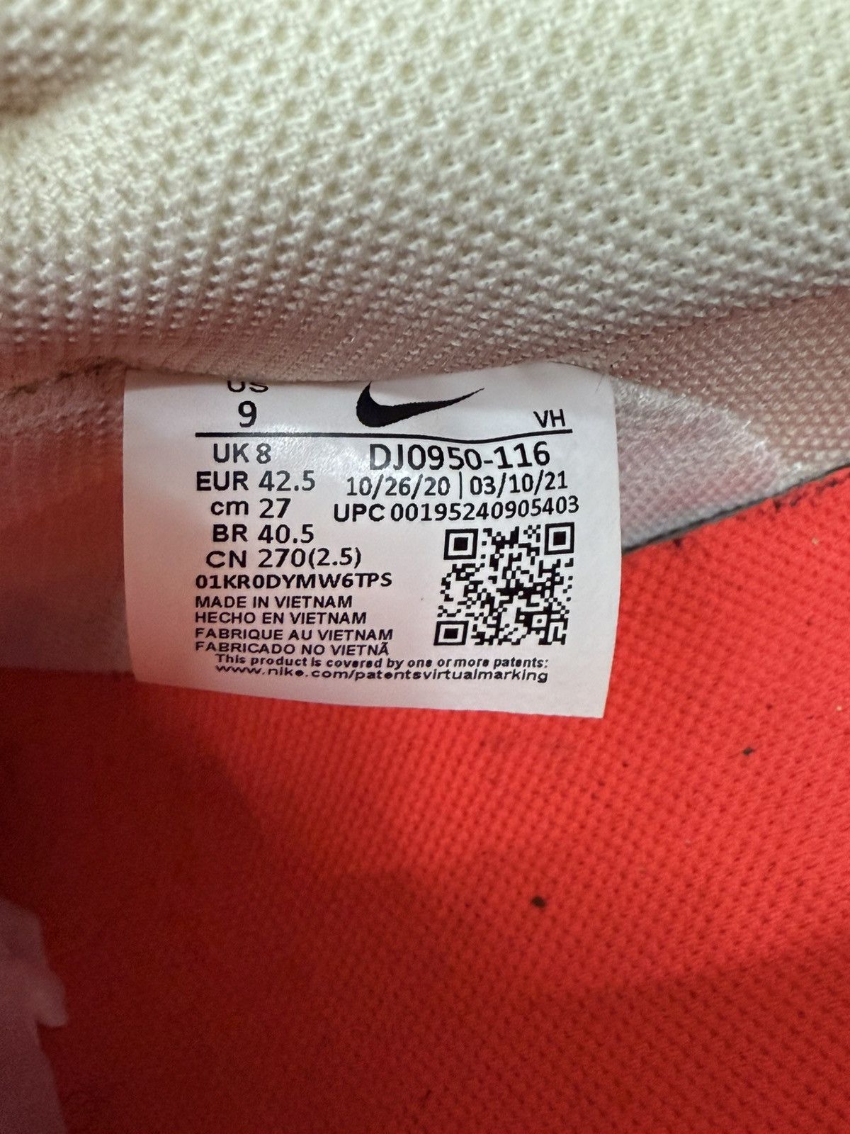 Nike × Off-White DJ0950 116 Nike Off-White x Dunk Low 31 of 50 size 9 Size US 9 / EU 42 - 16 Thumbnail