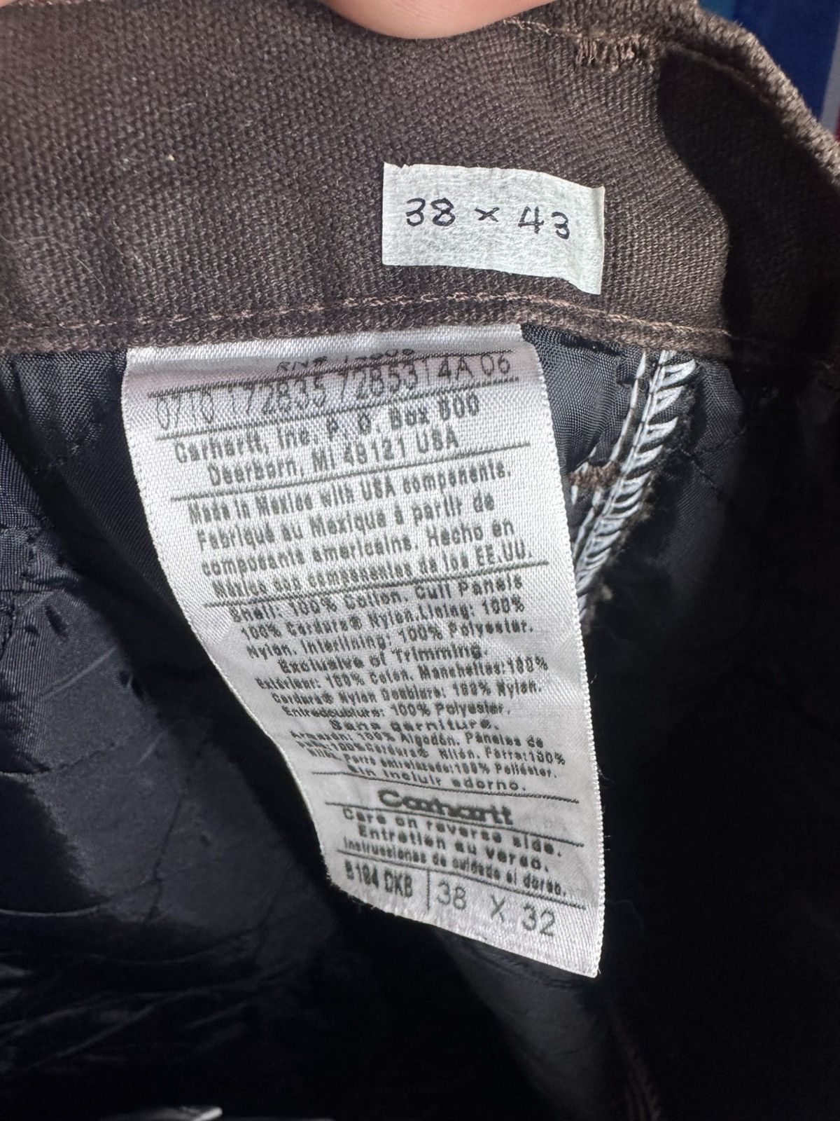 Carhartt Carhartt Double Knee Insulated Duck Canvas Pants B194 DKB Size US 38 / EU 54 - 5 Thumbnail