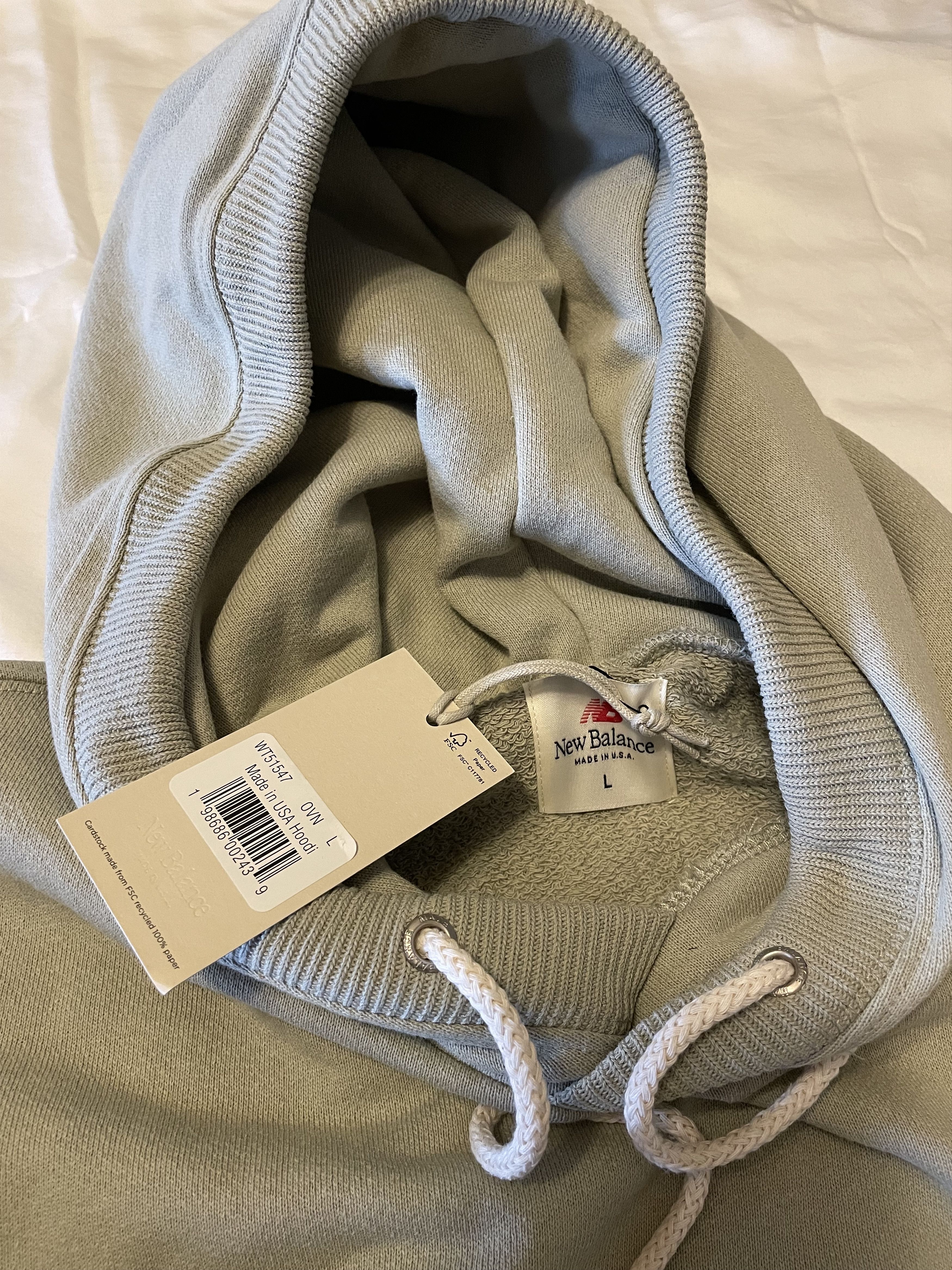 New Balance New Balance - Made in USA Hoodie - Large - Sage Green - NWT Size L / US 10 / IT 46 - 2 Thumbnail