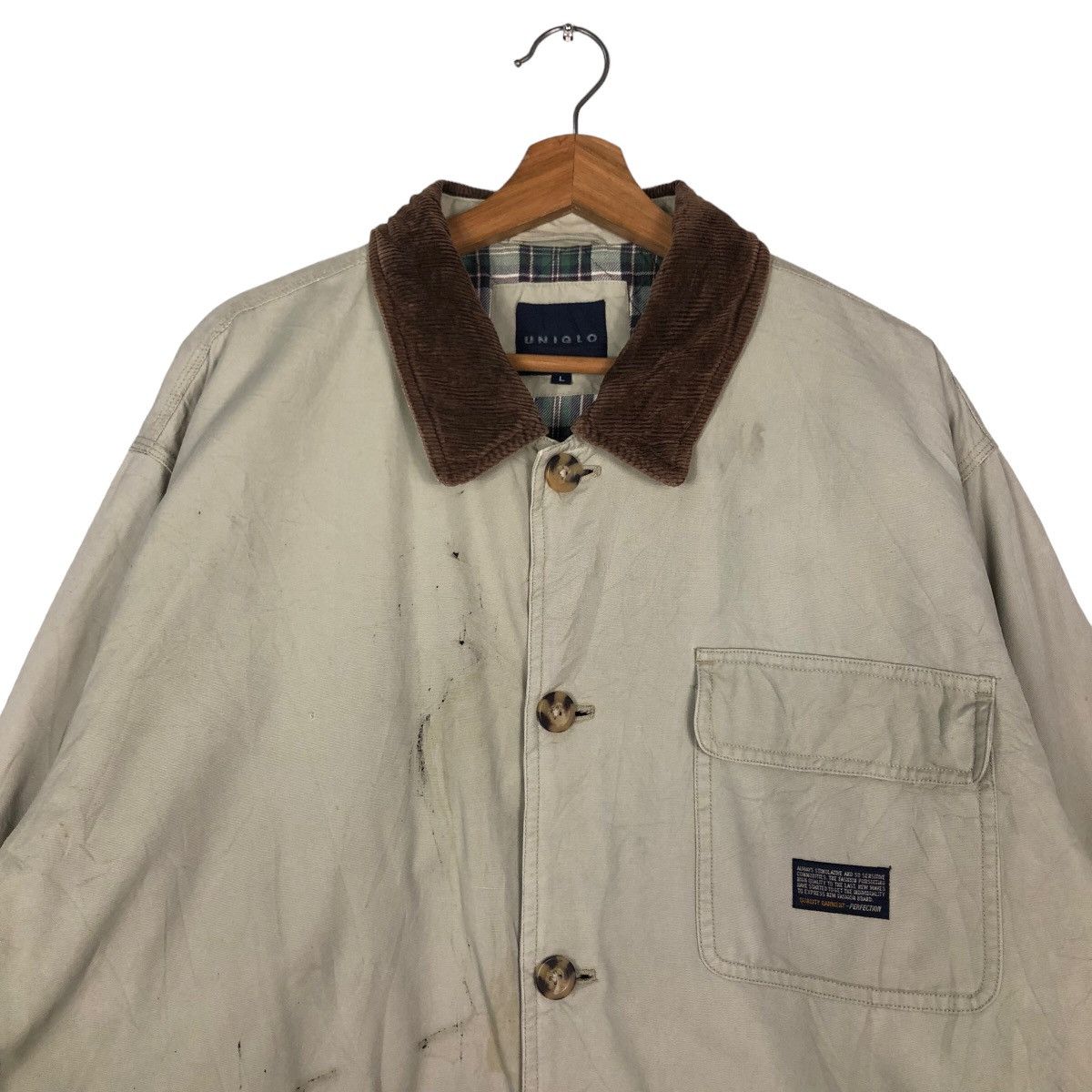 Japanese Brand 🔥Vtg Chore Jacket Uniqlo Issey Miyake Japan Blanket Lining Size US L / EU 52-54 / 3 - 3 Thumbnail