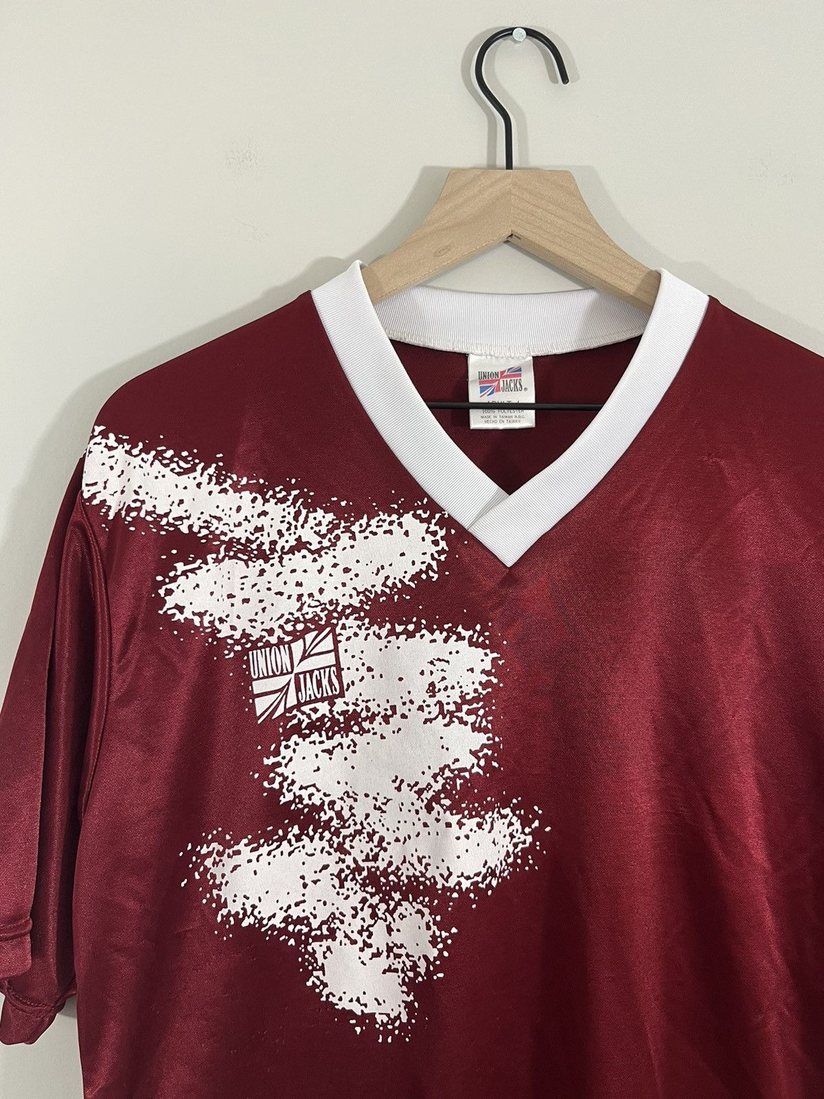 Vintage English Football Distressed Faded Soccer Jersey Size US L / EU 52-54 / 3 - 3 Thumbnail