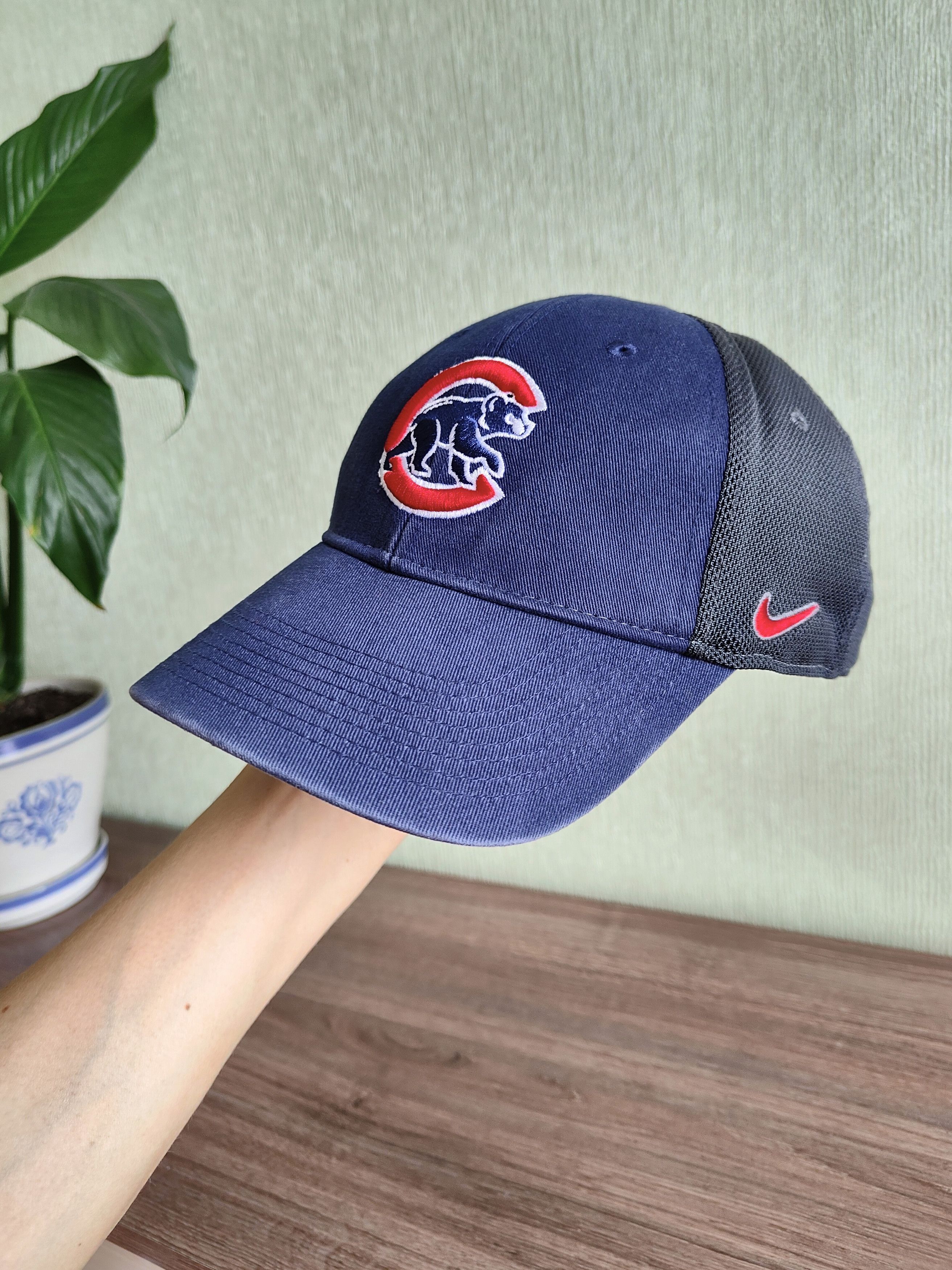 Nike Vintage Nike Chicago Cubs MLB Baseball Cap Size ONE SIZE - 5 Thumbnail