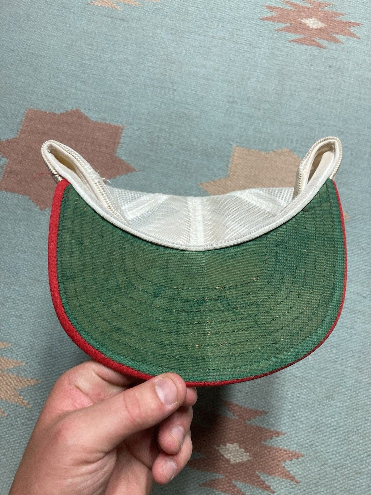 Vintage 80s trucker hat taste Diet Coke soda pop SnapBa CRACKED BILL Size ONE SIZE - 5 Thumbnail